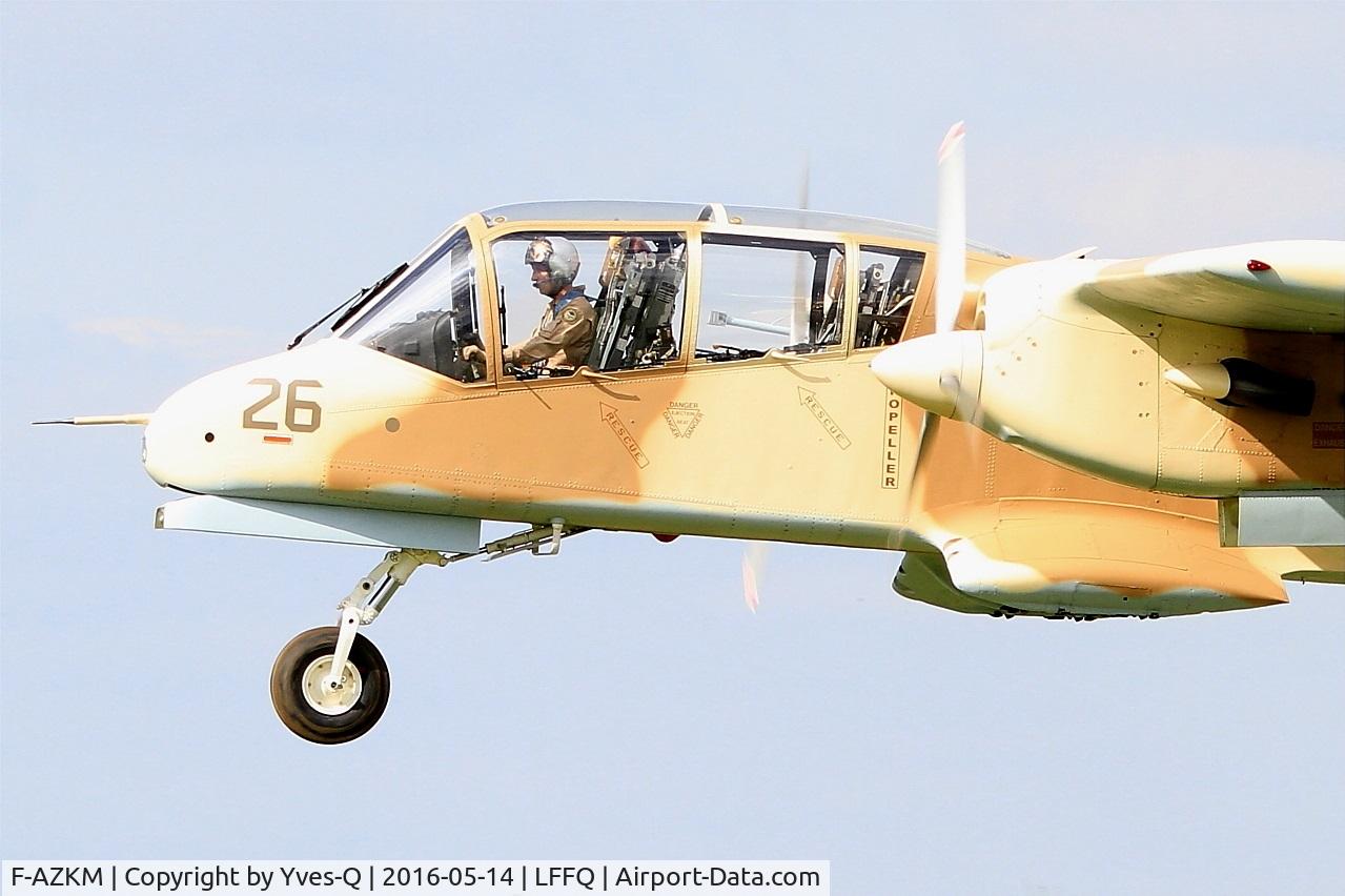 F-AZKM, 1971 North American OV-10B Bronco C/N 338-9 (305-65), North American OV-10B Bronco, Take off, La Ferté-Alais (LFFQ) air show 2016