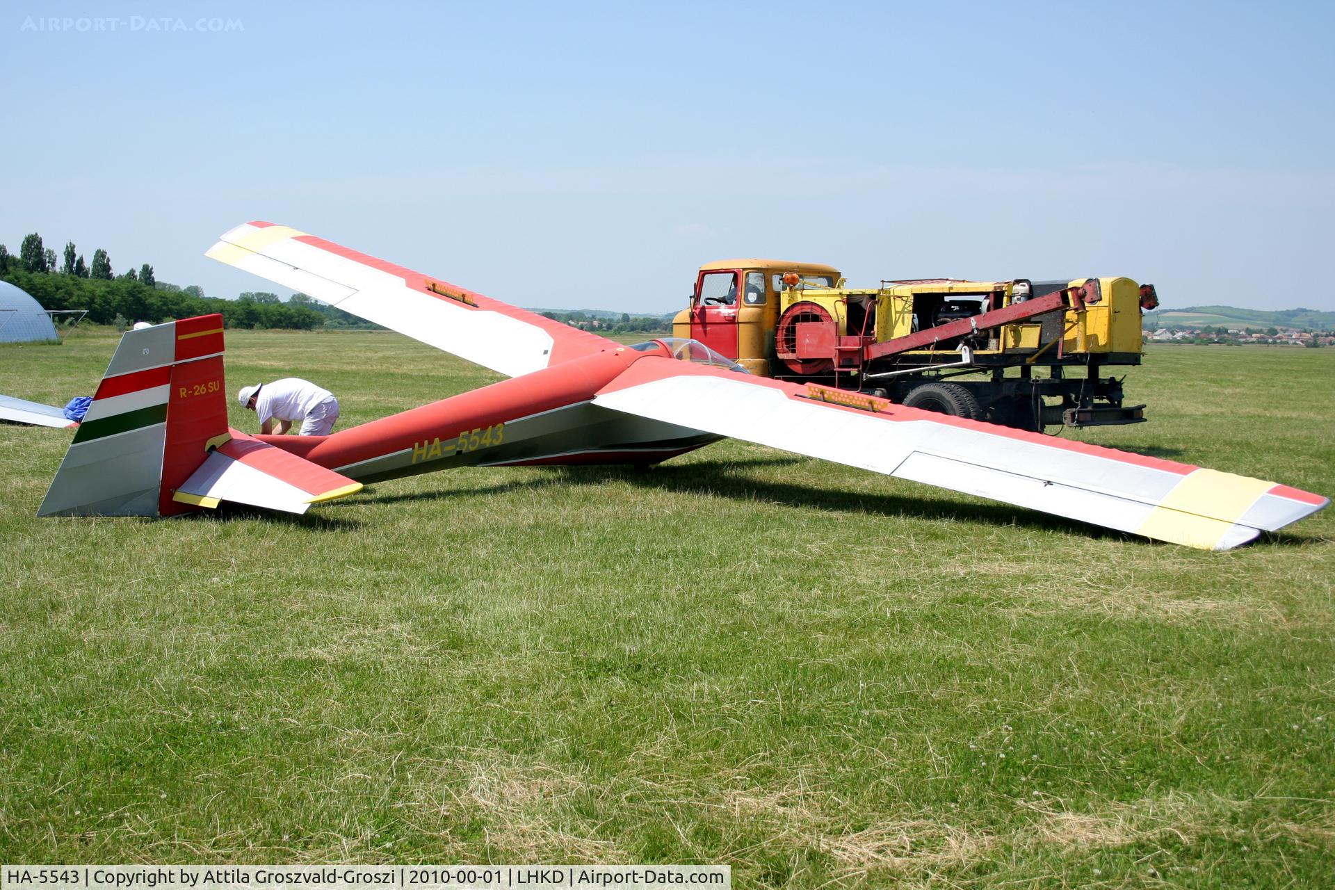 HA-5543, 1980 Rubik R-26SU Góbé '82 C/N AA800059, LHKD - Kecskéd Airport, Hungary