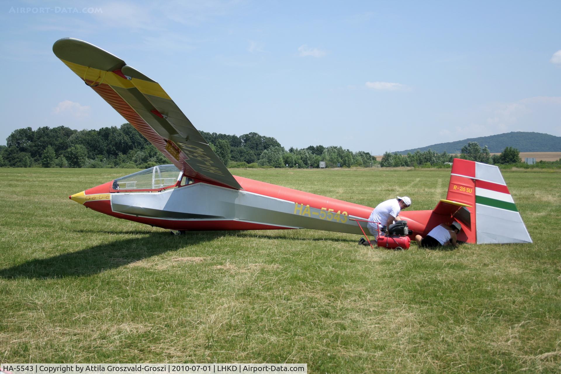 HA-5543, 1980 Rubik R-26SU Góbé '82 C/N AA800059, LHKD - Kecskéd Airport, Hungary