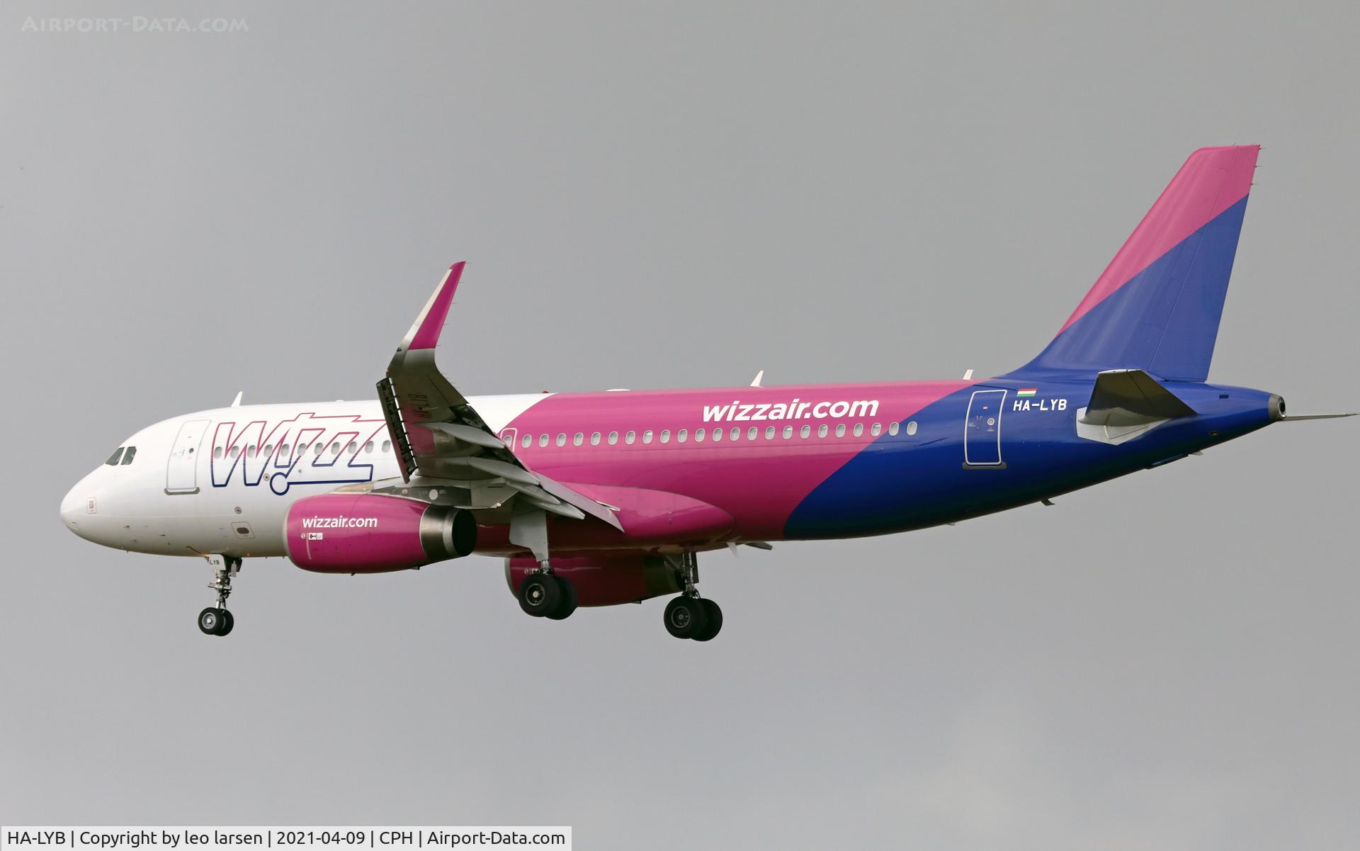 HA-LYB, 2014 Airbus A320-232 C/N 6093, Copenhagen 9.4.2021