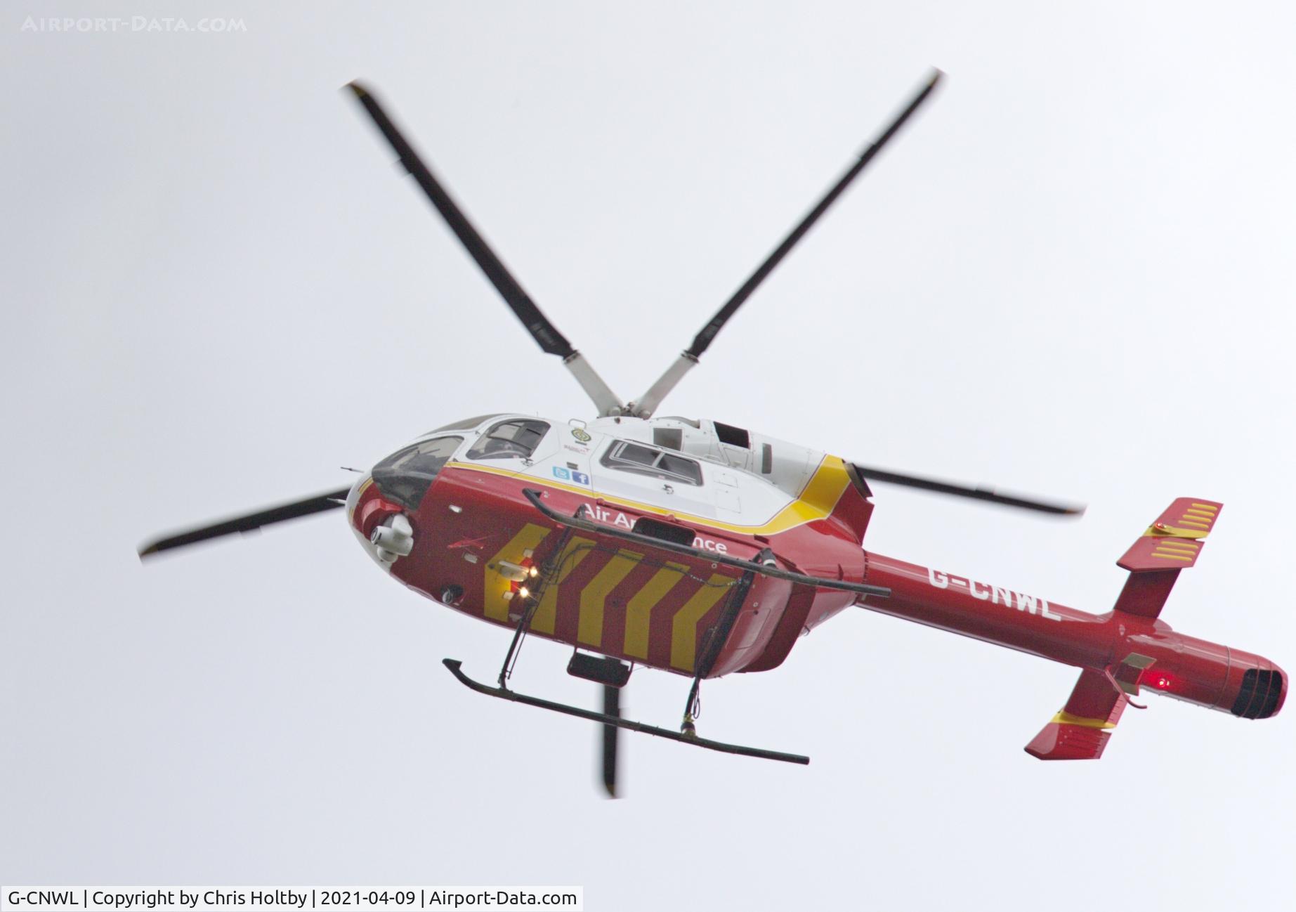 G-CNWL, 2008 MD Helicopters MD-900 Explorer C/N 900-00124, Low over Potters Bar, Herts