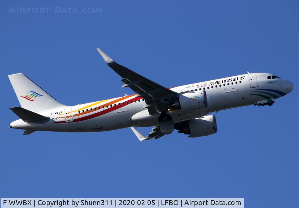 F-WWBX, 2020 Airbus A320-251N C/N 9543, C/n 9543 - To be B-005H then B-30BY