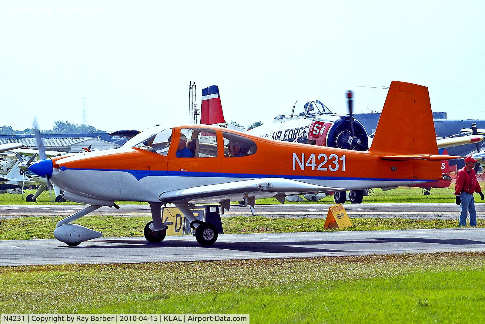 N4231, 2008 Vans RV-10 C/N 40247, N4231   Van's RV-10 [40247] Lakeland-Linder~N 15/04/2010