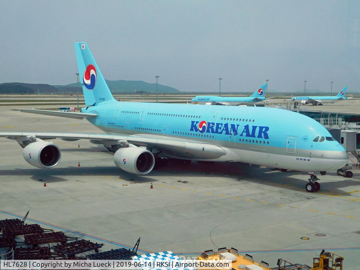 HL7628, 2014 Airbus A380-861 C/N 156, At Incheon