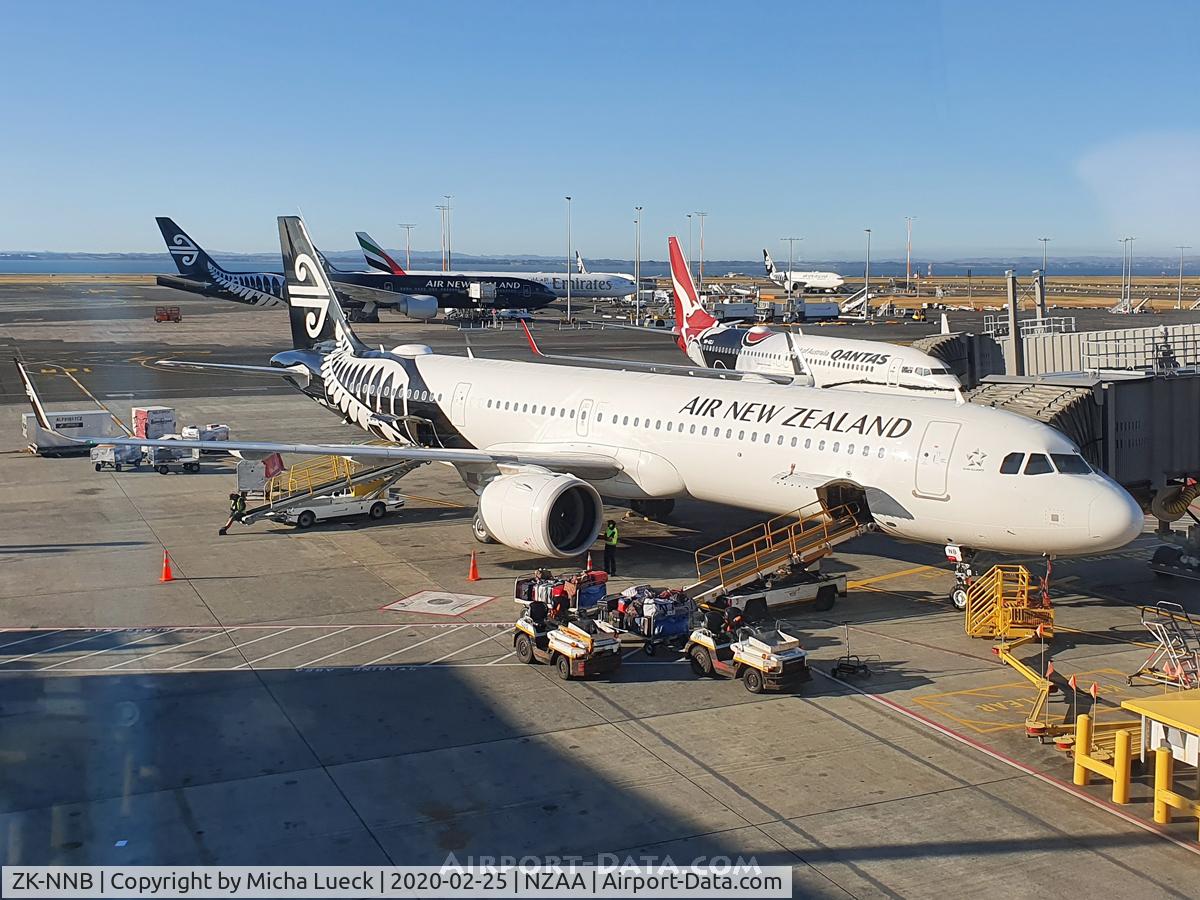 ZK-NNB, 2018 Airbus A321-271NX C/N 8542, At Auckland