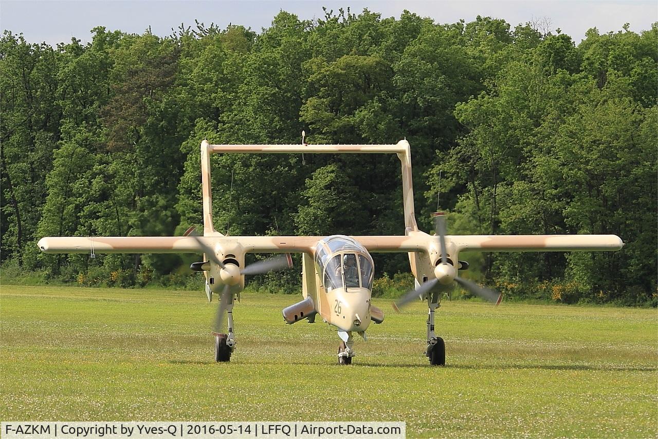 F-AZKM, 1971 North American OV-10B Bronco C/N 338-9 (305-65), North American OV-10B Bronco, Taxiing, La Ferté-Alais (LFFQ) air show 2016