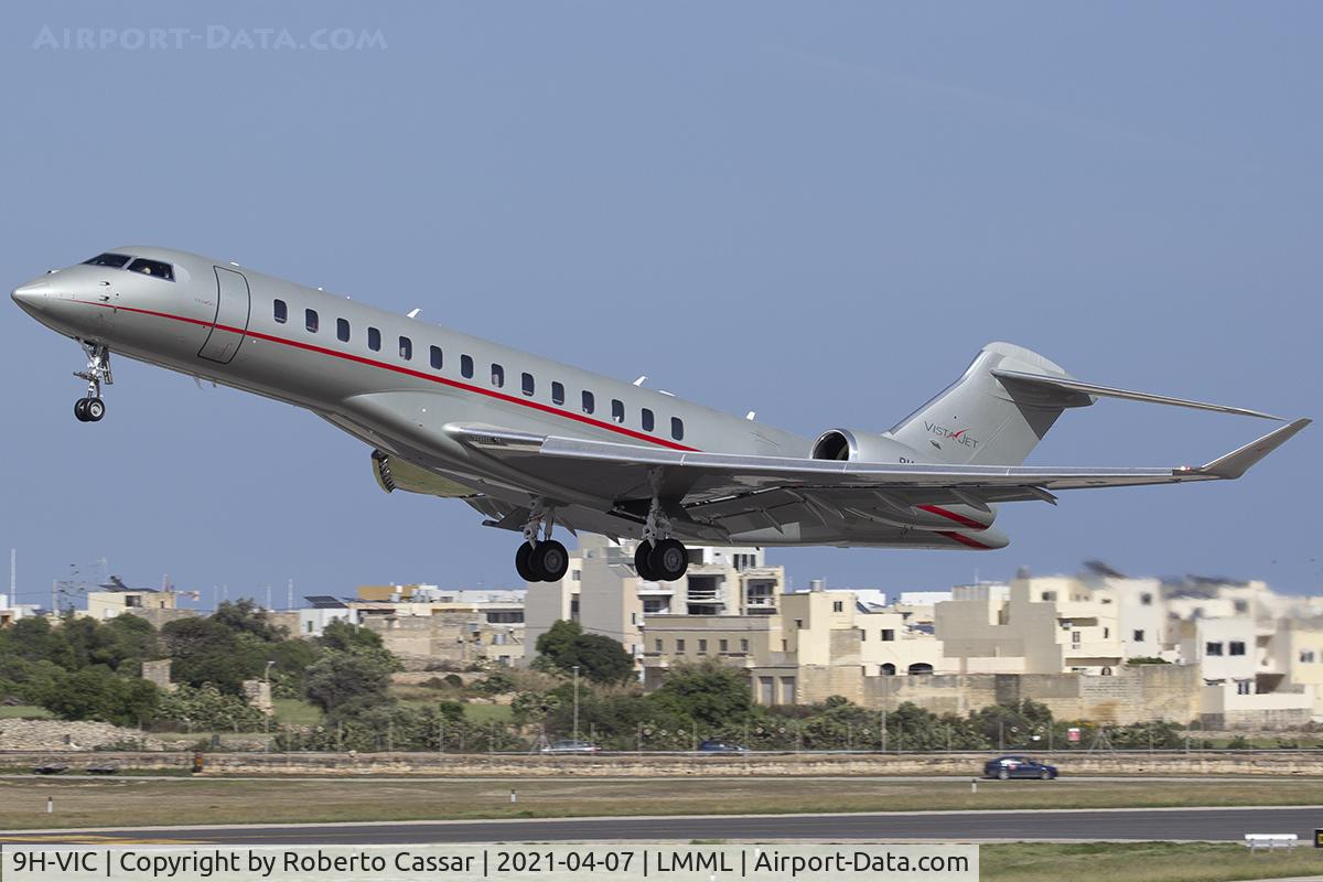 9H-VIC, 2020 Bombardier BD-700-2A12 Global 7500 C/N 70058, Runway 31