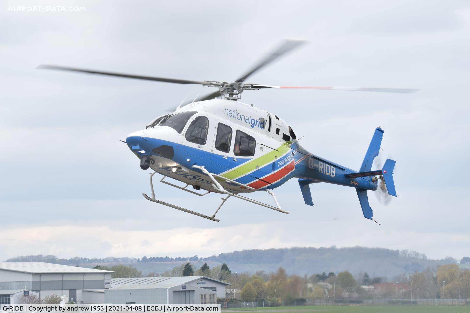 G-RIDB, 2012 Bell 429 GlobalRanger C/N 57105, G-RIDB at Gloucestershire Airport.
