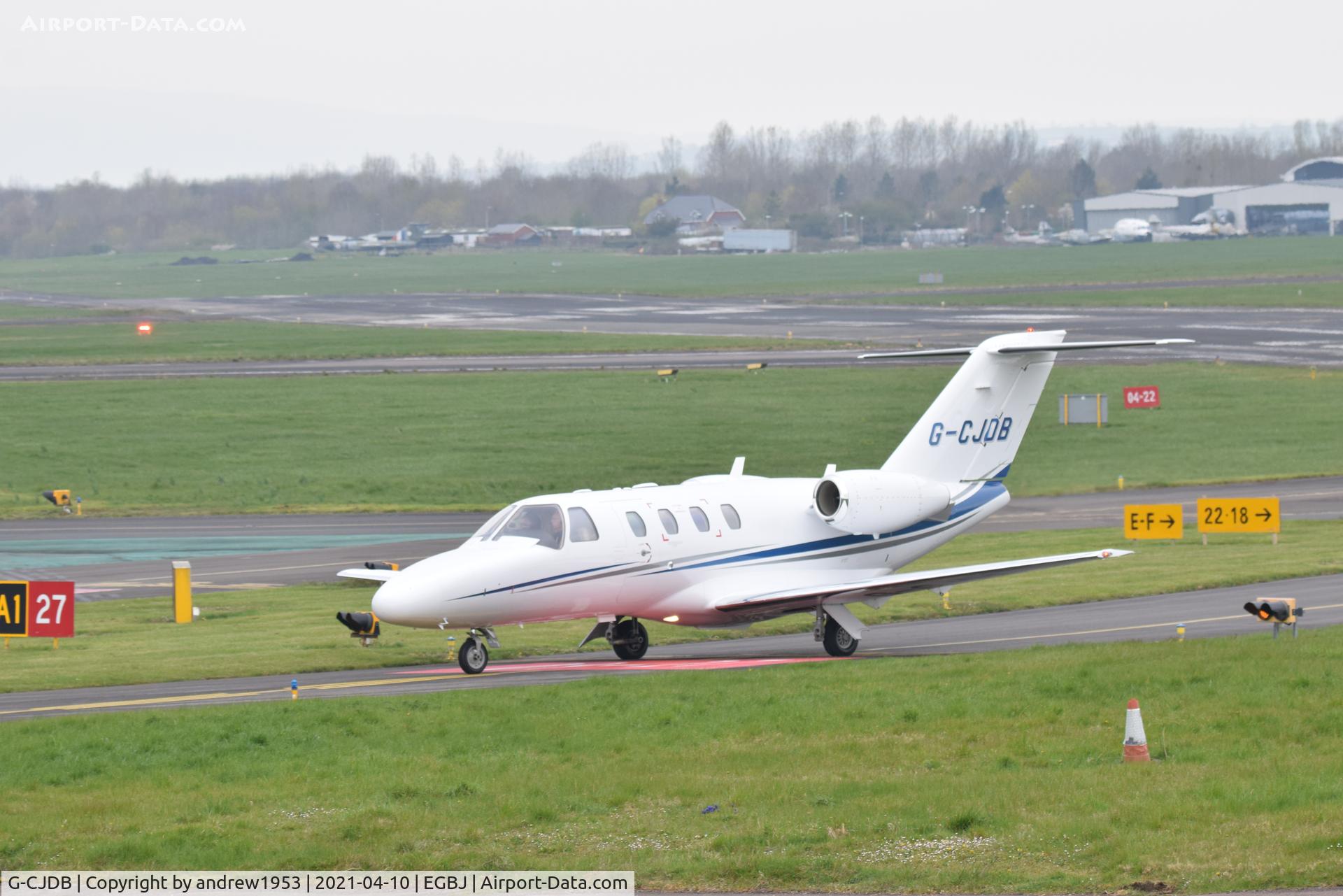 G-CJDB, 2007 Cessna 525 CitationJet CJ1+ C/N 525-0648, G-CJDB at Gloucestershire Airport.