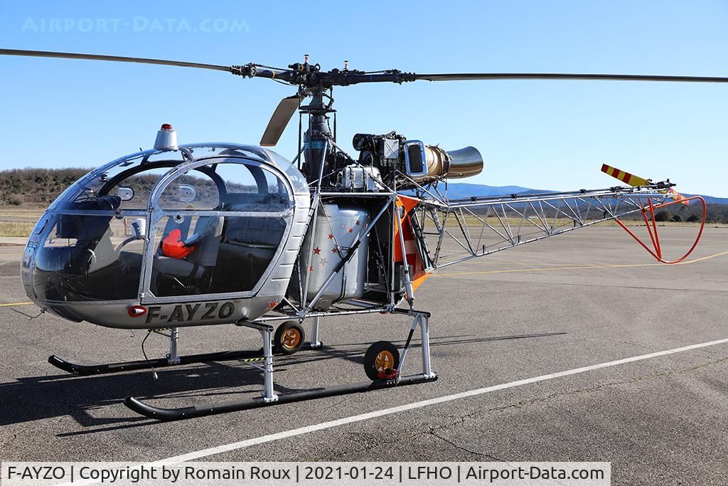 F-AYZO, Aerospatiale SE-313B Alouette II C/N 1398, Parked