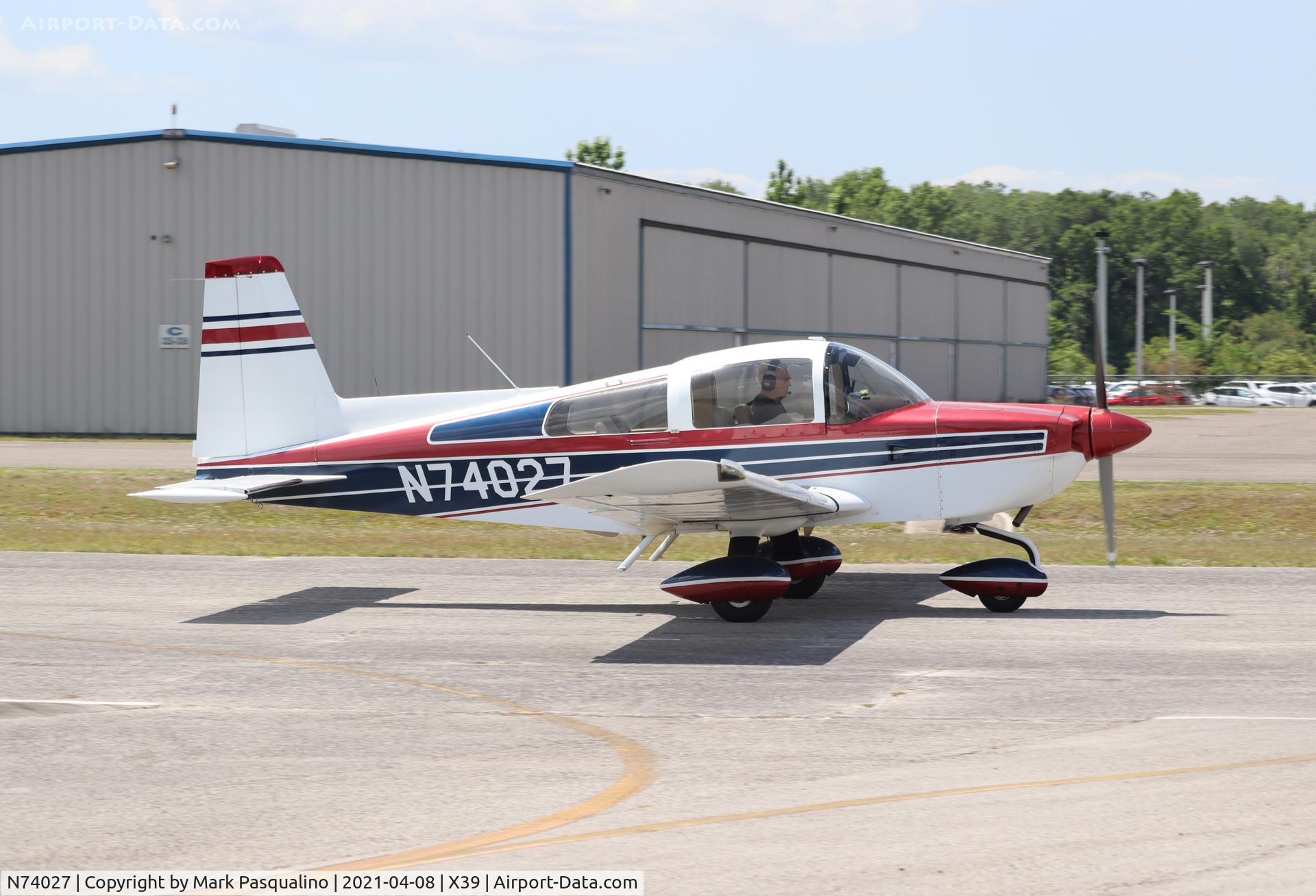 N74027, 1975 Grumman American AA-5B Tiger C/N AA5B-0104, Grumman AA-5B