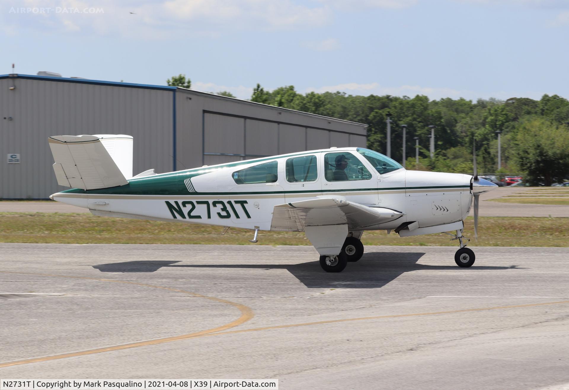 N2731T, 1967 Beech V35 Bonanza C/N D-8454, Beech V35