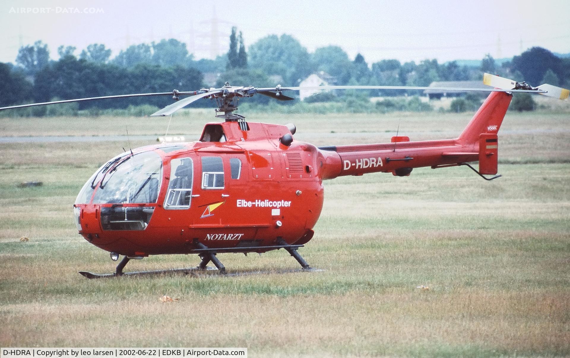 D-HDRA, MBB Bo-105S C/N S-391, Bonn/Hangelar 22.6.2002
