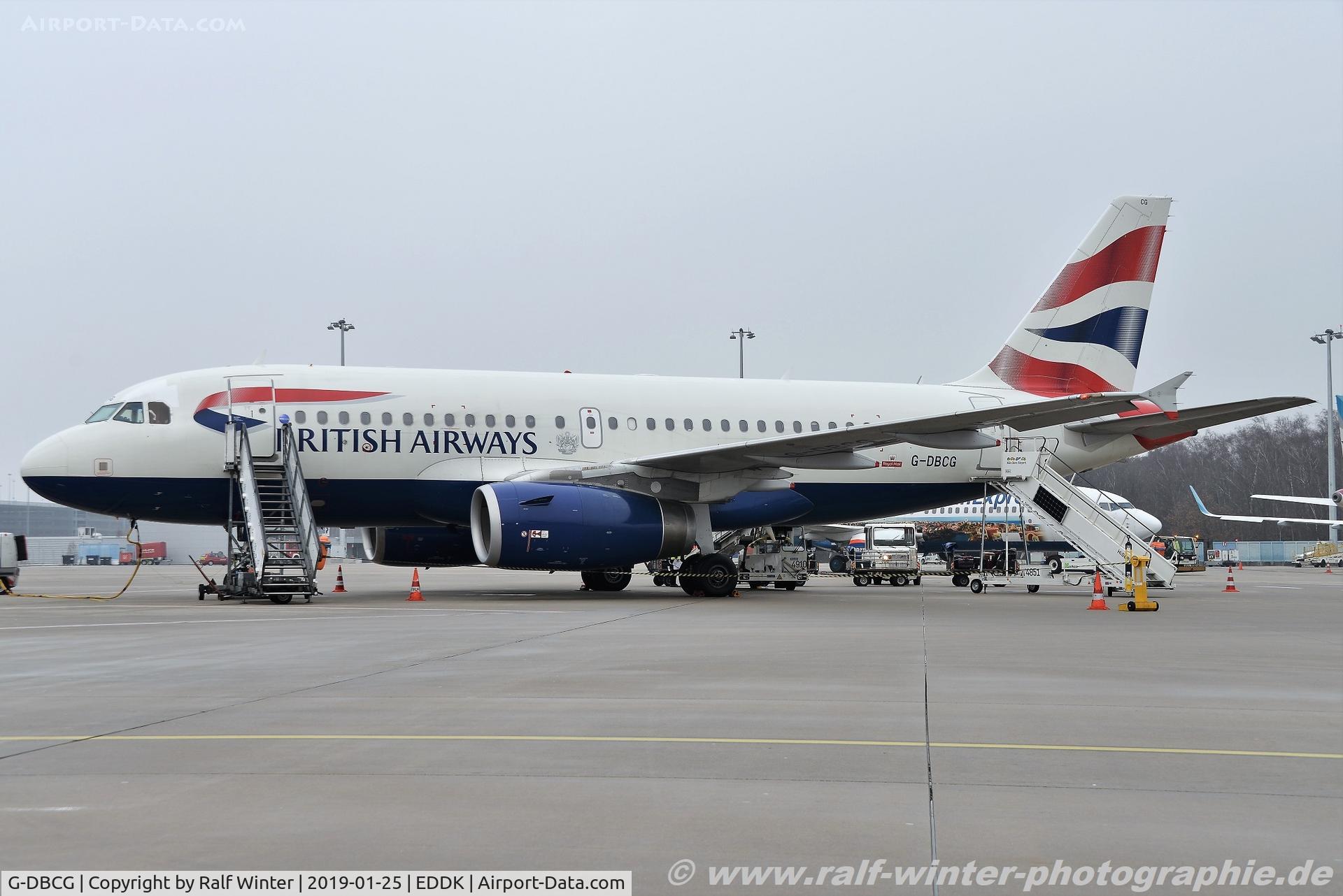 G-DBCG, 2005 Airbus A319-131 C/N 2694, Airbus A319-132 - BA BAW British Airways - 2694 - G-DBCG - 25.01.2019 - CGN