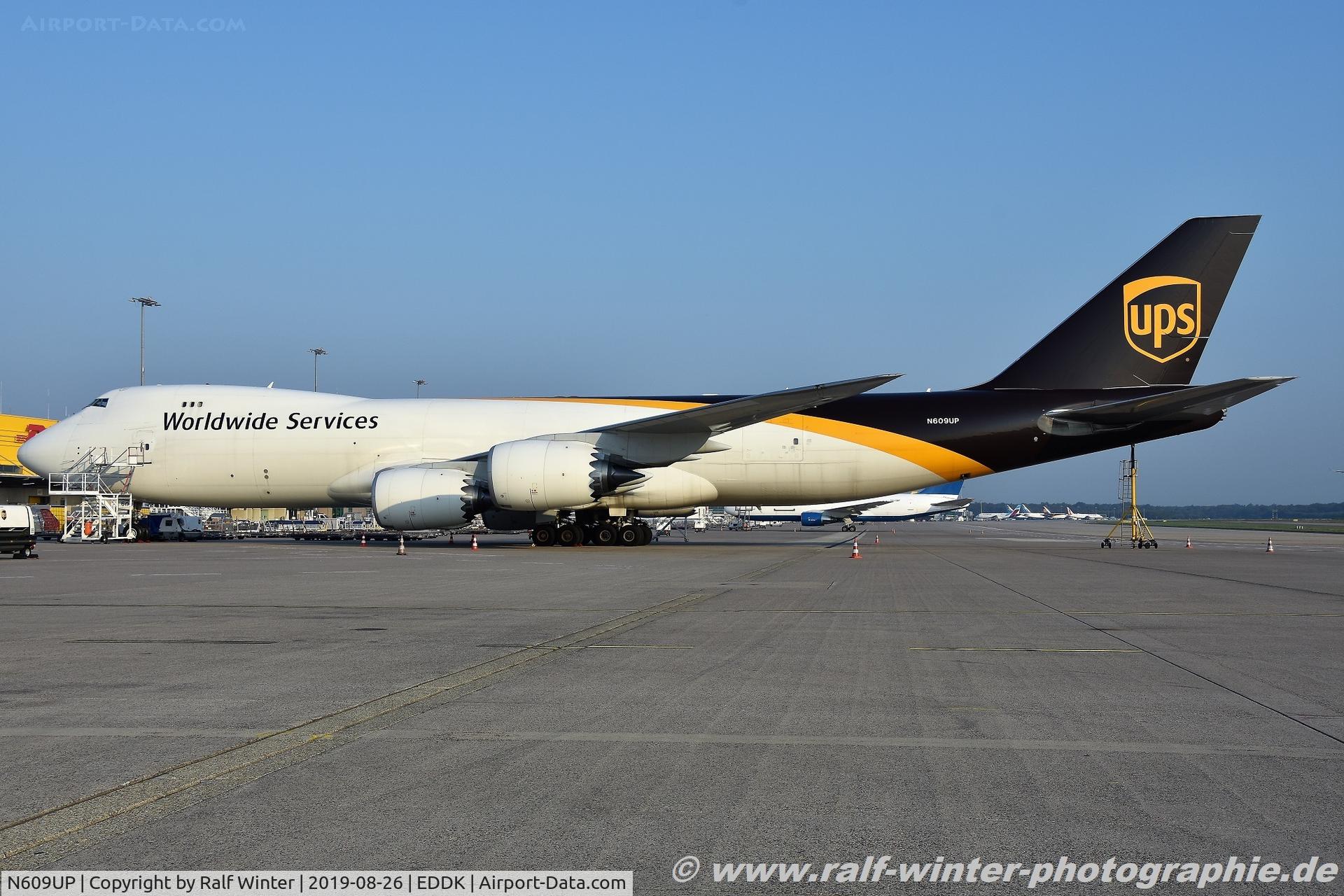 N609UP, 2018 Boeing 747-8F C/N 64254, Boeing 747-8F - 5X UPS United Parcel Service UPS - 64254 - N609UP - 26.08.2019 - CGN