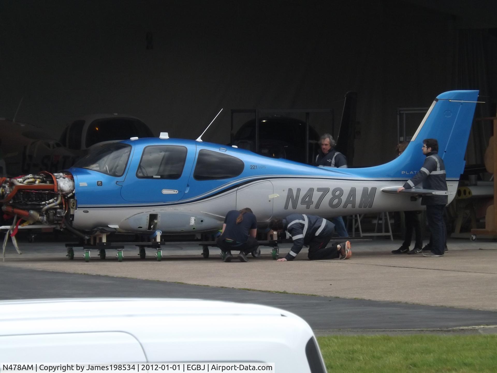 N478AM, 2019 Cirrus SR22T C/N 0982, At Gloucestershire Airport.