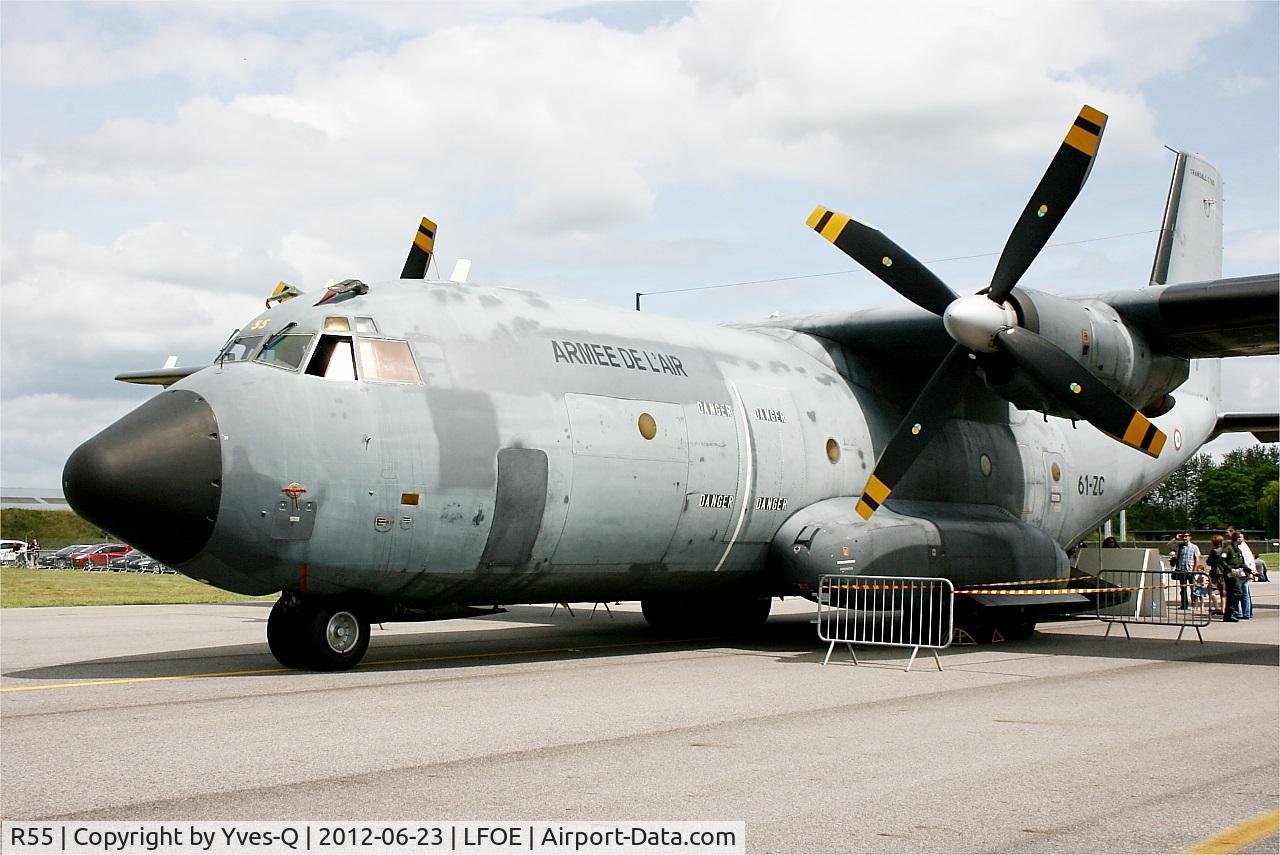 R55, Transall C-160R C/N 55, French Air Force Transall C-160R, Static display, Evreux-Fauville Air Base 105 (LFOE) open day 2012