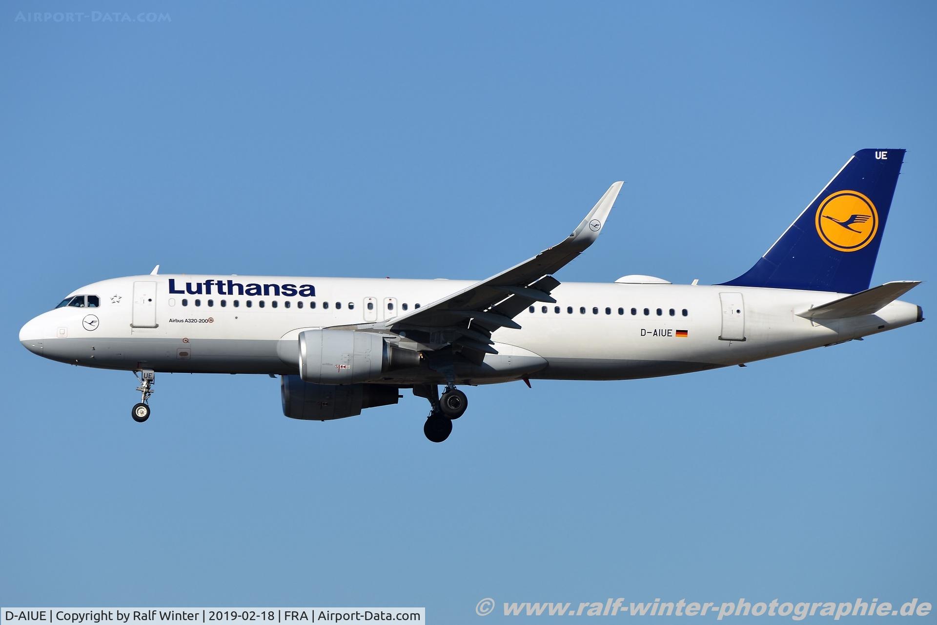 D-AIUE, 2014 Airbus A320-214 C/N 6092, Airbus A320-214(W) - LH DLH Lufthansa - 6092 - D-AIUE - 18.02.2019 - FRA