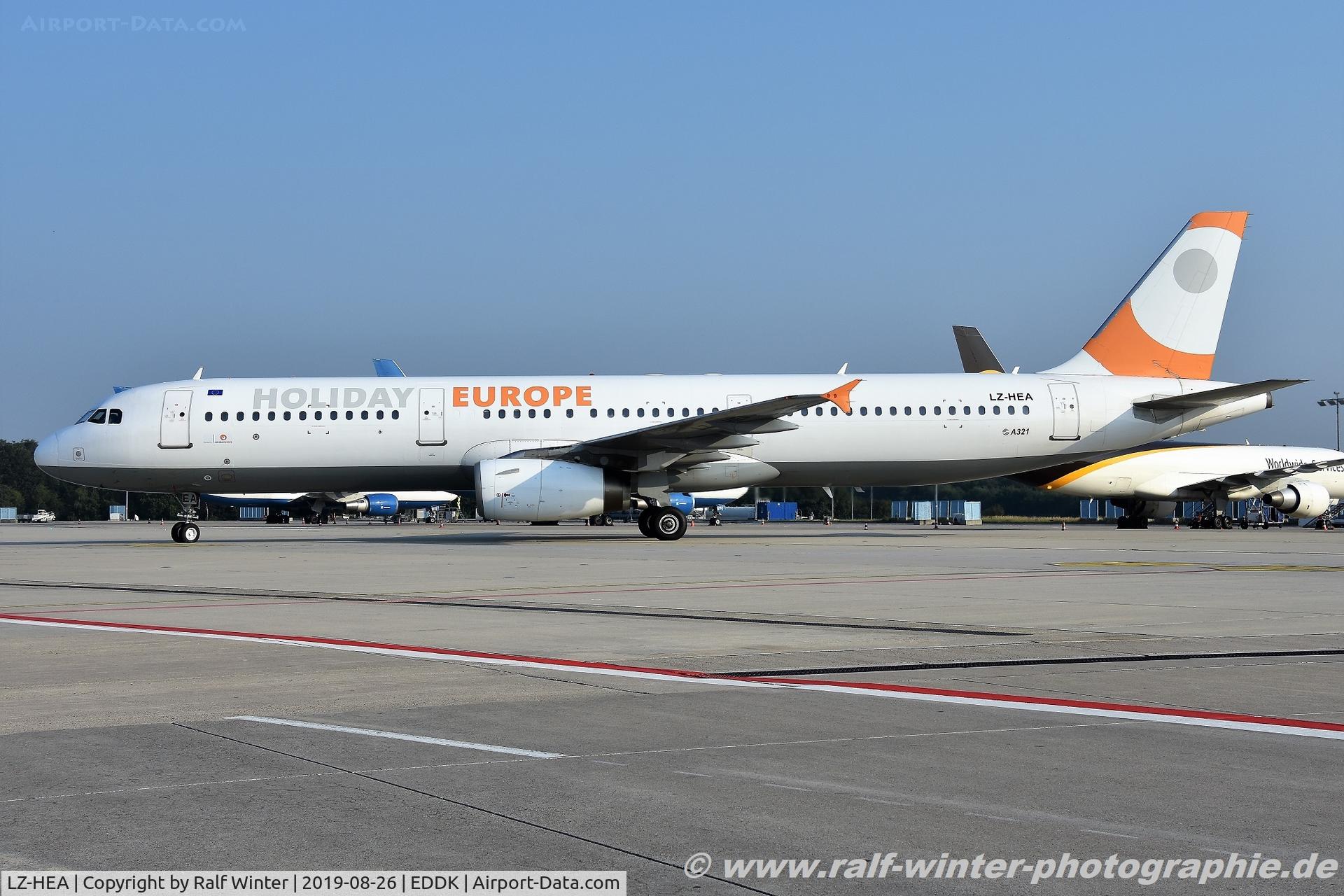 LZ-HEA, 1998 Airbus A321-231 C/N 811, Airbus A321-231 - HES Holiday Europe - 811 - LZ-HEA - 26.08.2019 - CGN