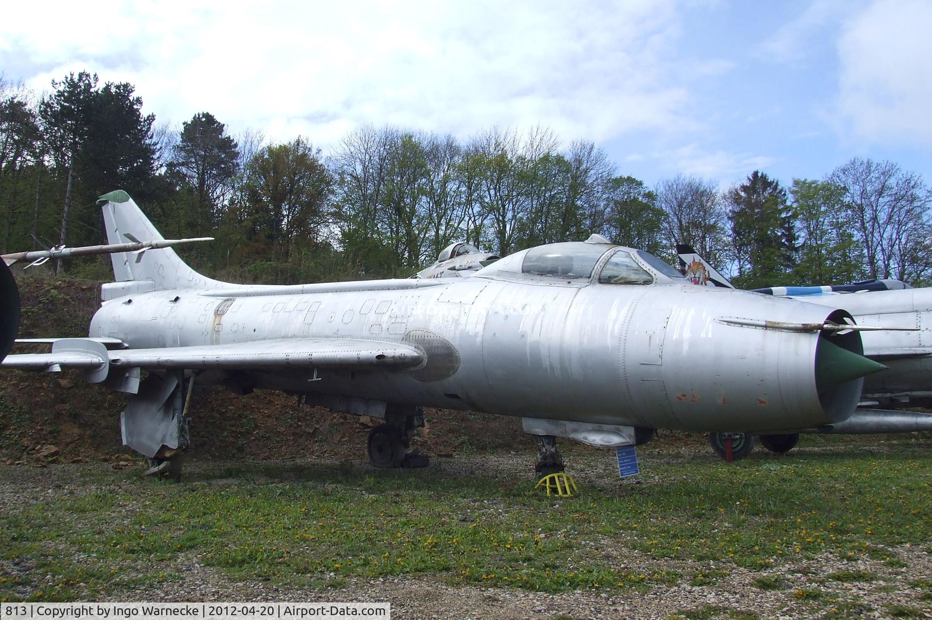 813, Sukhoi Su-7BKL C/N 7813, Sukhoi Su-7BKL FITTER-A at the Musee de l'Aviation du Chateau, Savigny-les-Beaune