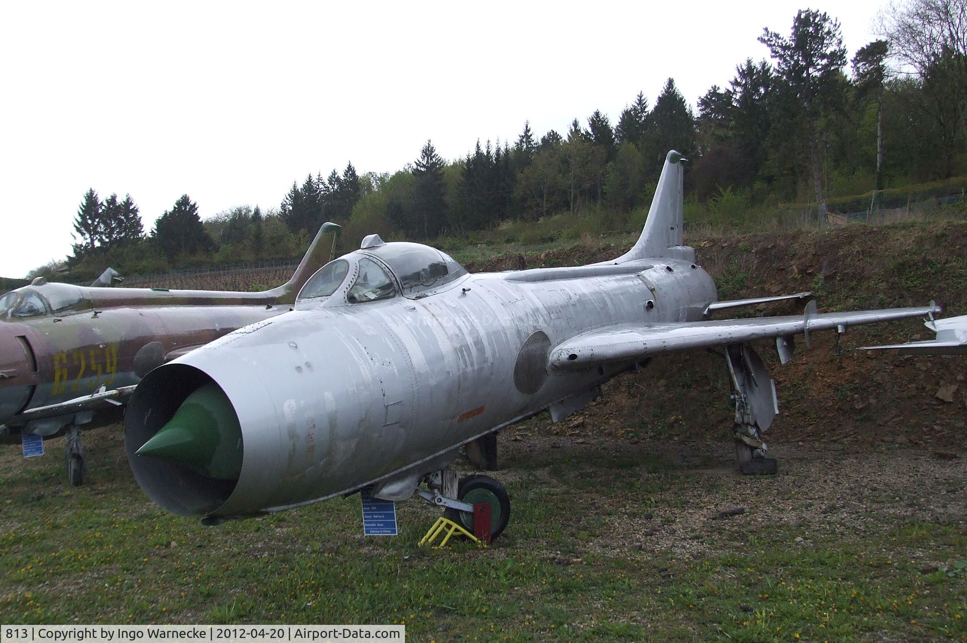 813, Sukhoi Su-7BKL C/N 7813, Sukhoi Su-7BKL FITTER-A at the Musee de l'Aviation du Chateau, Savigny-les-Beaune