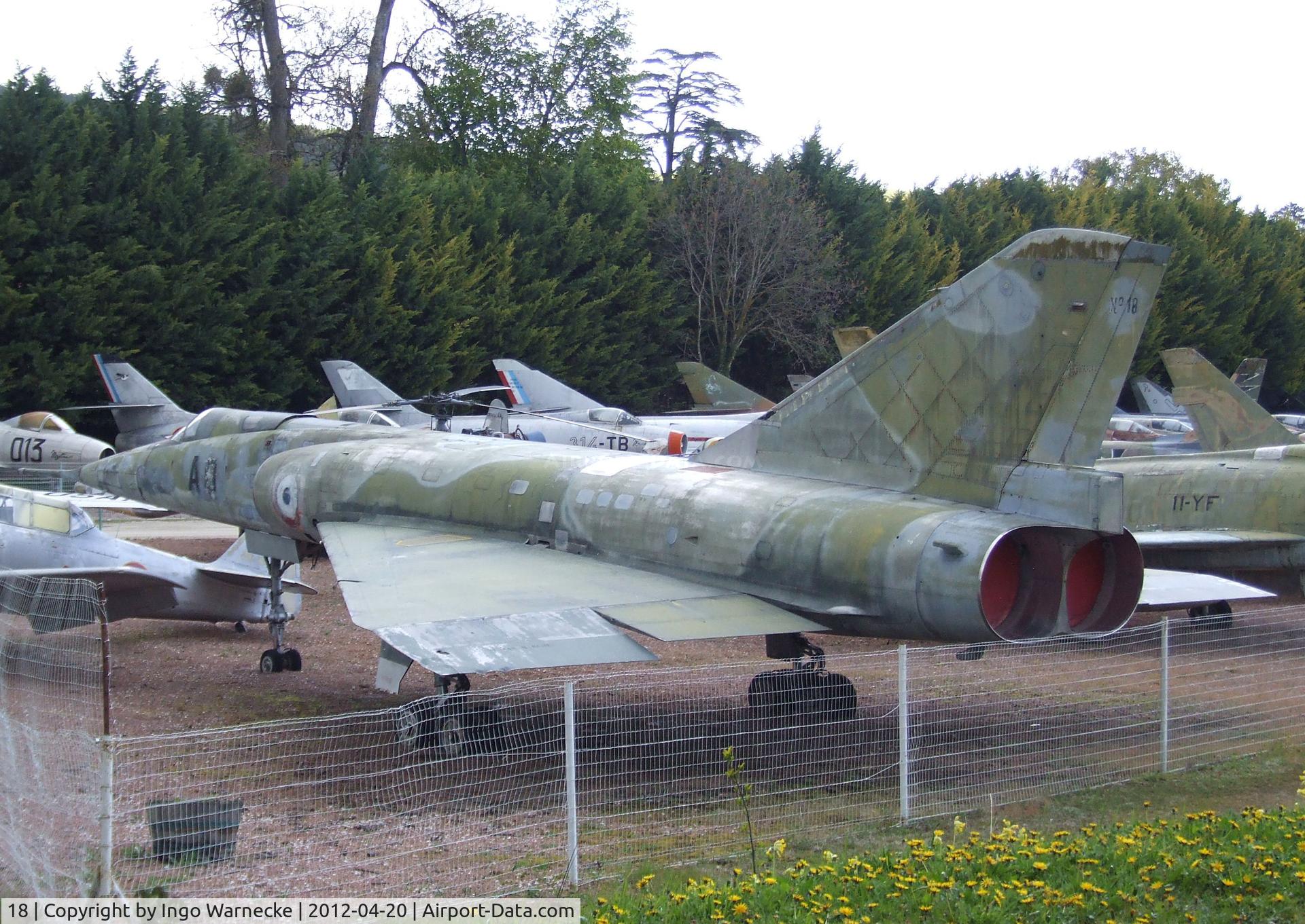 18, Dassault Mirage IVA C/N 18, Dassault Mirage IV A at the Musee de l'Aviation du Chateau, Savigny-les-Beaune