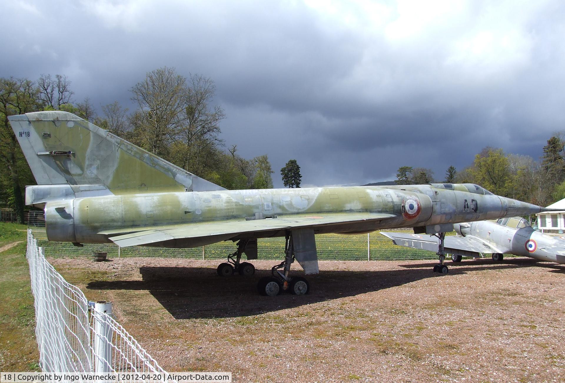 18, Dassault Mirage IVA C/N 18, Dassault Mirage IV A at the Musee de l'Aviation du Chateau, Savigny-les-Beaune
