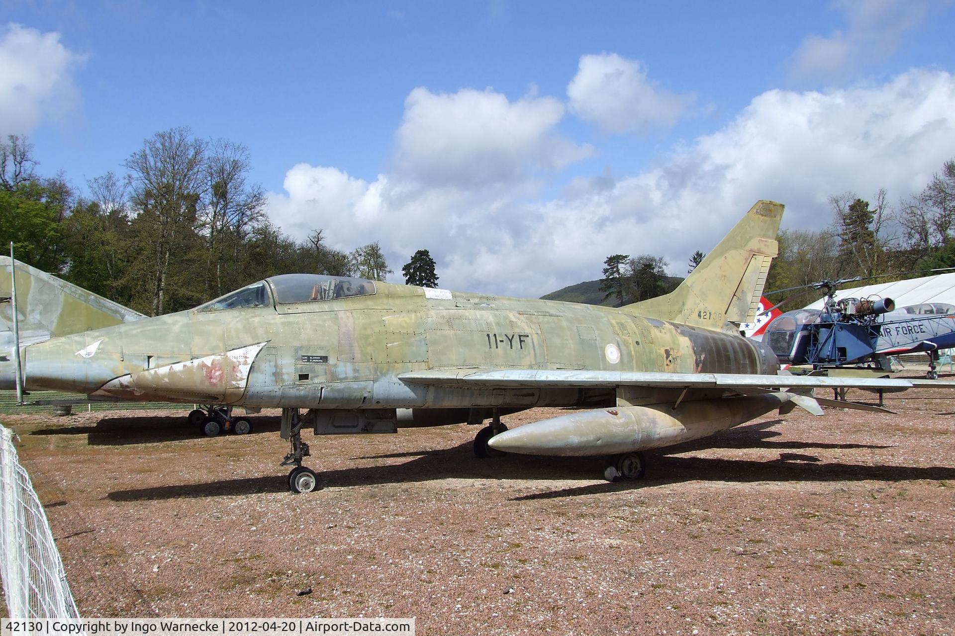42130, 1954 North American F-100D Super Sabre C/N 223-10, North American F-100D Super Sabre at the Musee de l'Aviation du Chateau, Savigny-les-Beaune