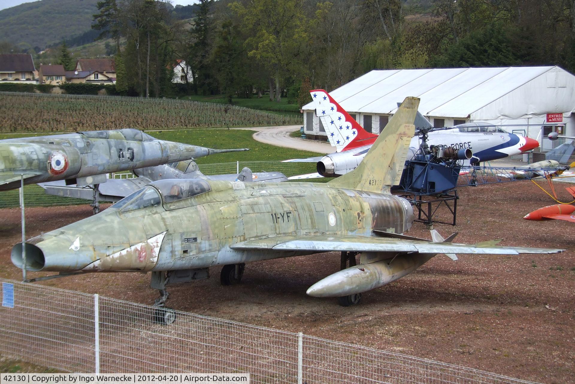 42130, 1954 North American F-100D Super Sabre C/N 223-10, North American F-100D Super Sabre at the Musee de l'Aviation du Chateau, Savigny-les-Beaune