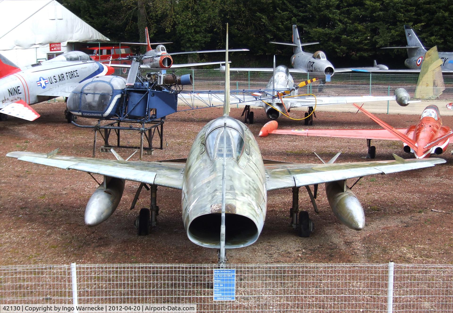42130, 1954 North American F-100D Super Sabre C/N 223-10, North American F-100D Super Sabre at the Musee de l'Aviation du Chateau, Savigny-les-Beaune