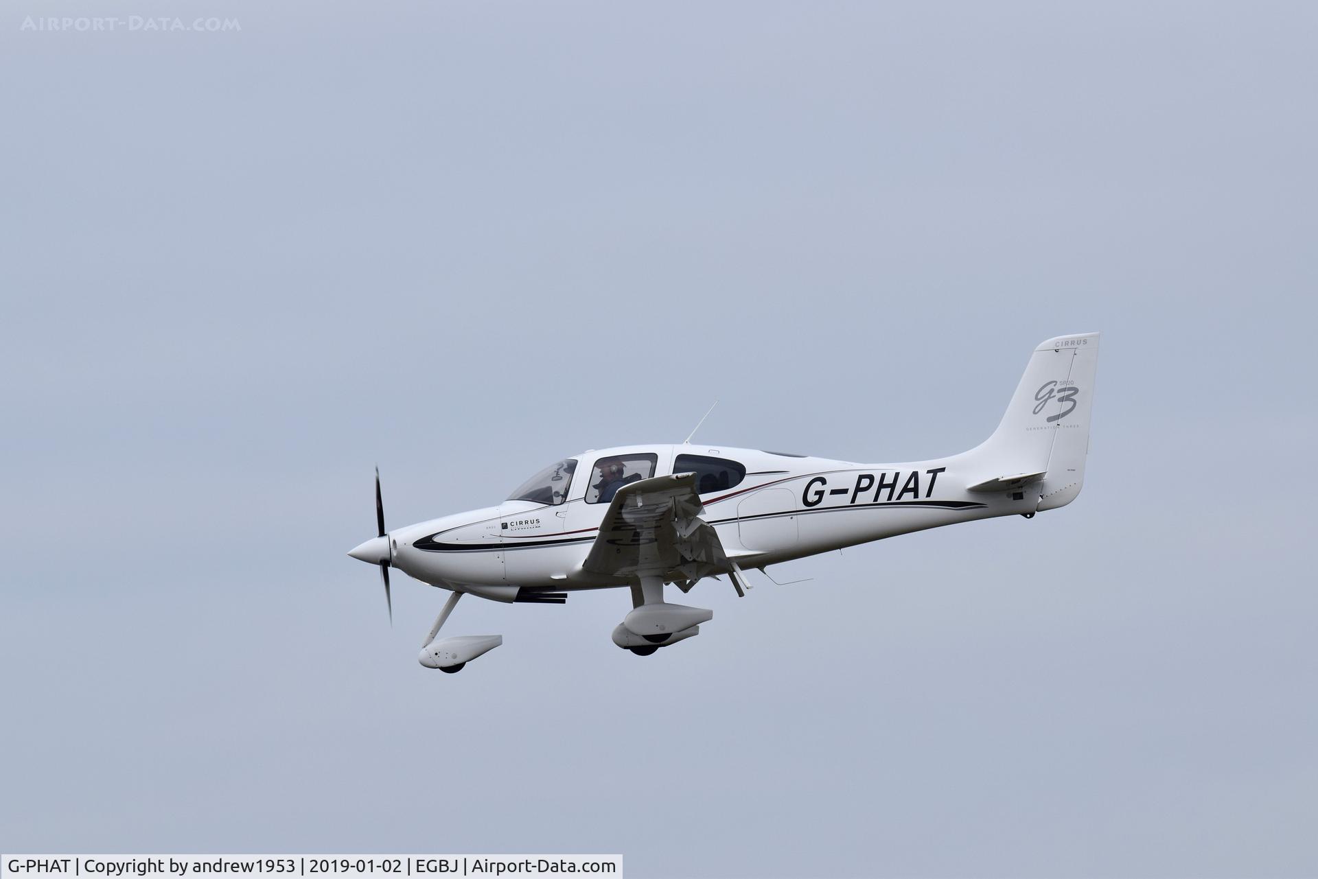 G-PHAT, 2008 Cirrus SR20 G3 C/N 1999, G-PHAT at Gloucestershire Airport.