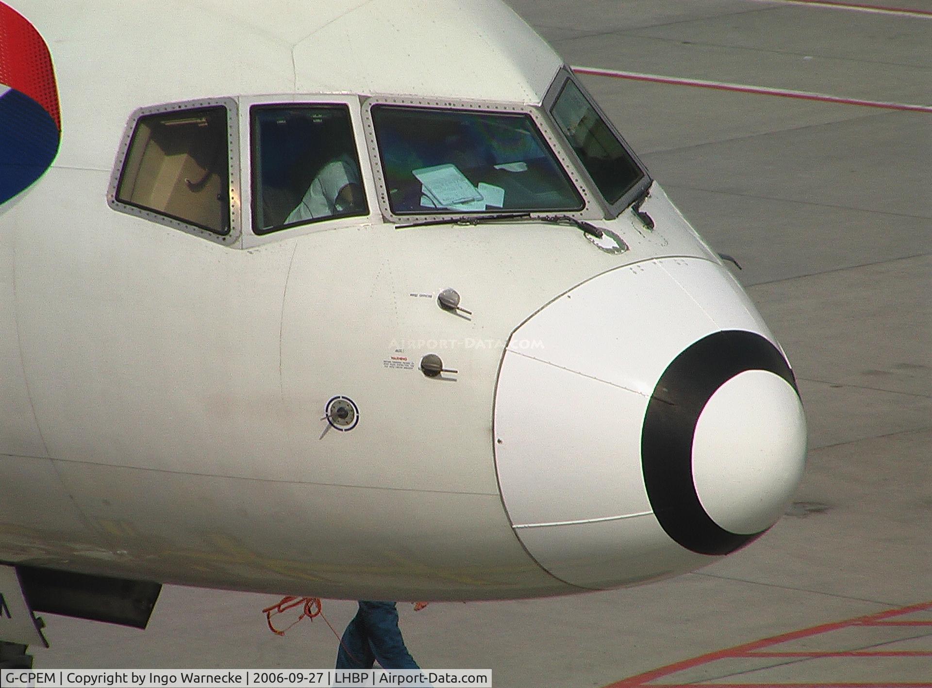 G-CPEM, 1997 Boeing 757-236 C/N 28665, Boeing 757-236 of British Airways with 'Blue Peter' special colours at Ferihegy airport, Budapest