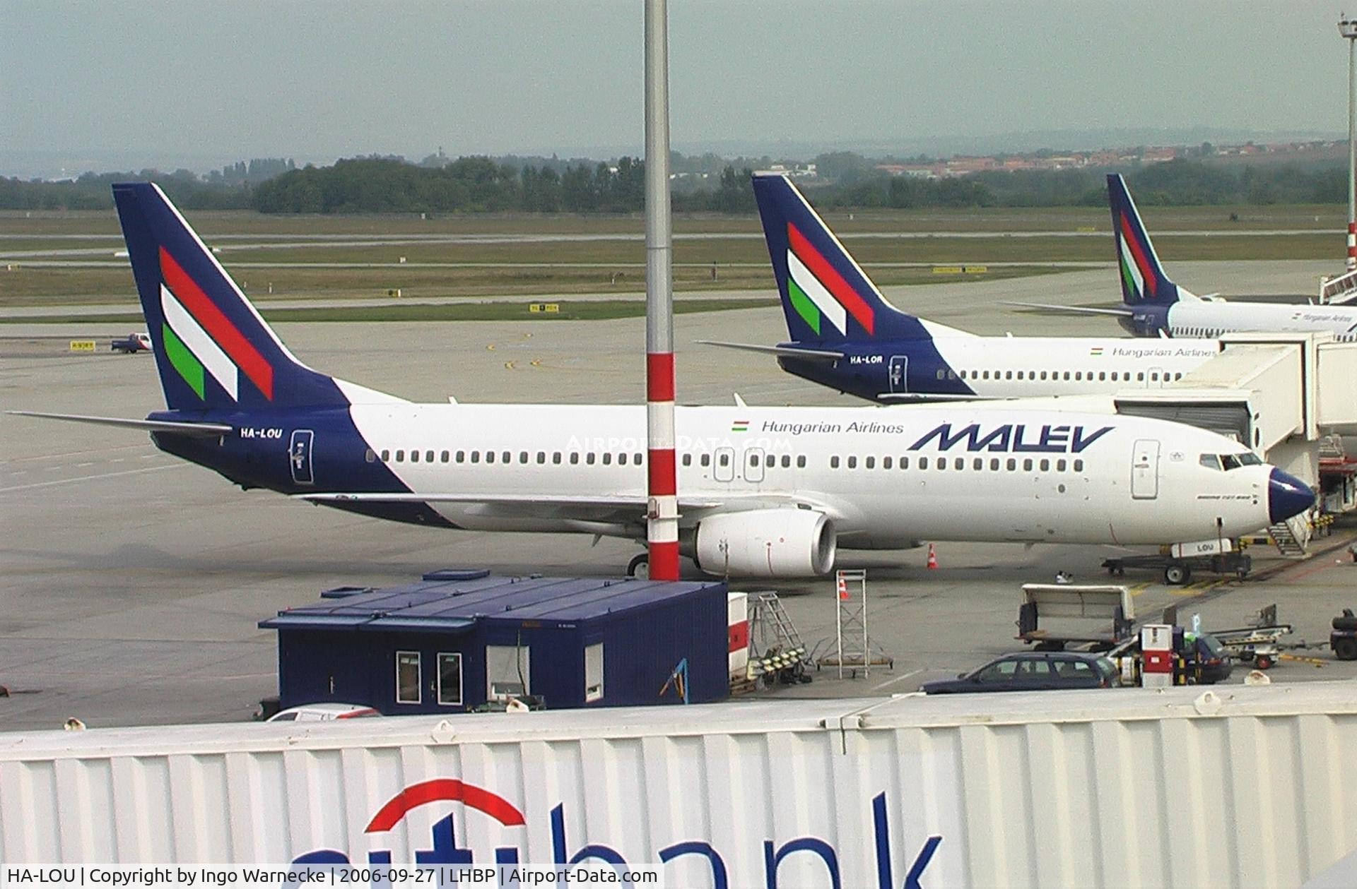 HA-LOU, 2005 Boeing 737-8Q8 C/N 30684, Boeing 737-8Q8 of MALEV at Ferihegy airport, Budapest