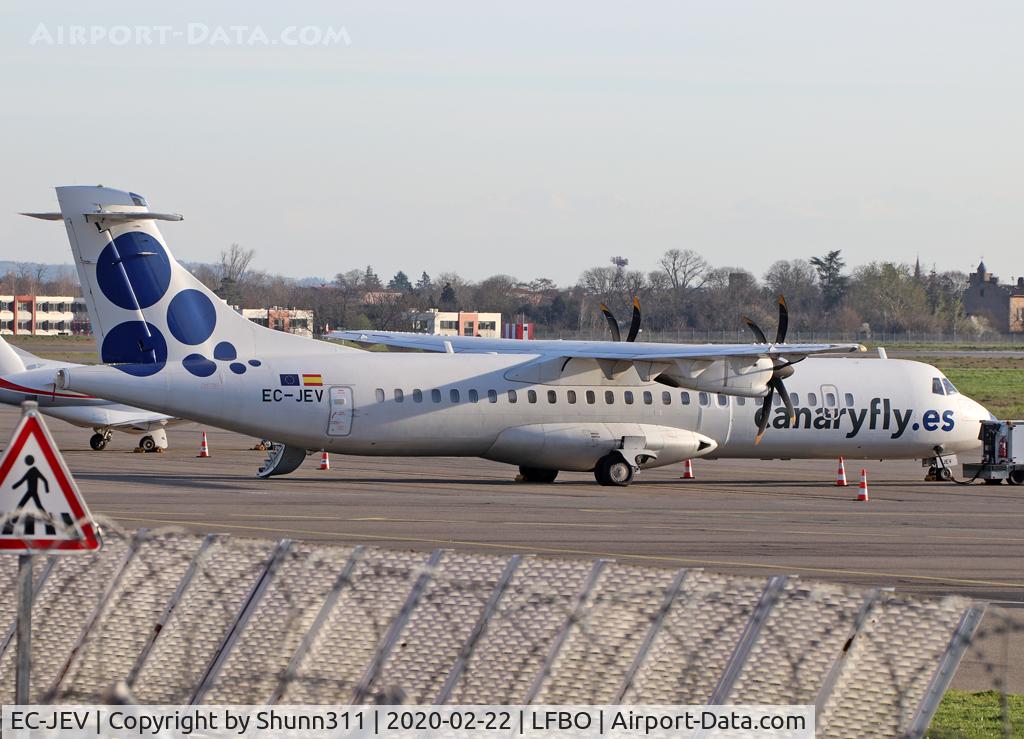 EC-JEV, 2005 ATR 72-212A C/N 717, Parked at the General Aviation area...