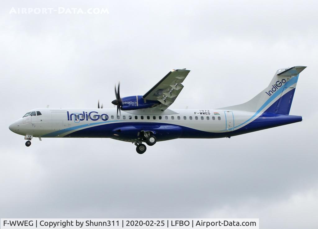 F-WWEG, 2020 ATR 72-600 C/N 1573, C/n 1573 - To be VT-IXW... Actually stored and not delivered...