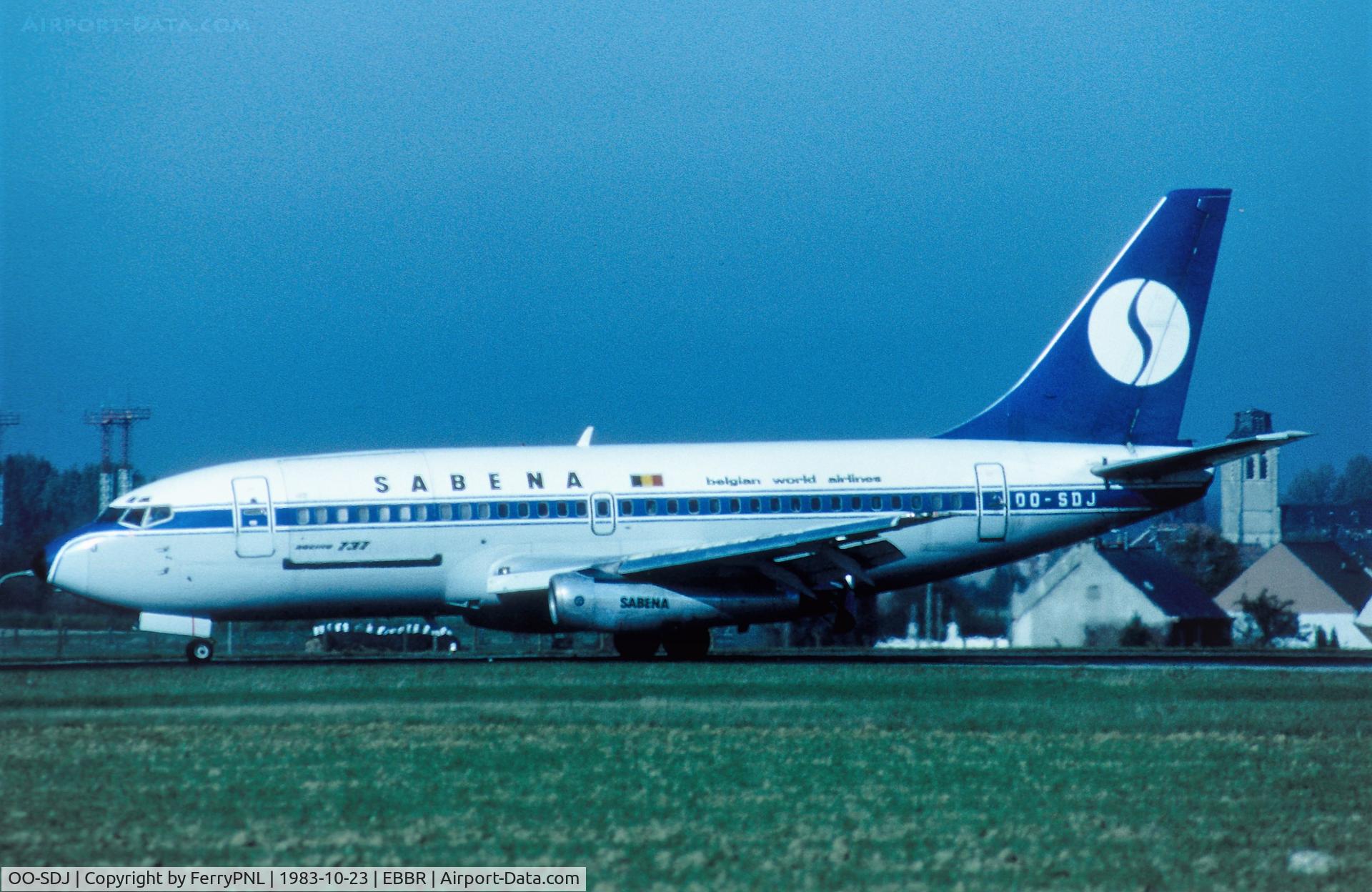OO-SDJ, 1975 Boeing 737-229C C/N 20915, Sabena B732 arriving