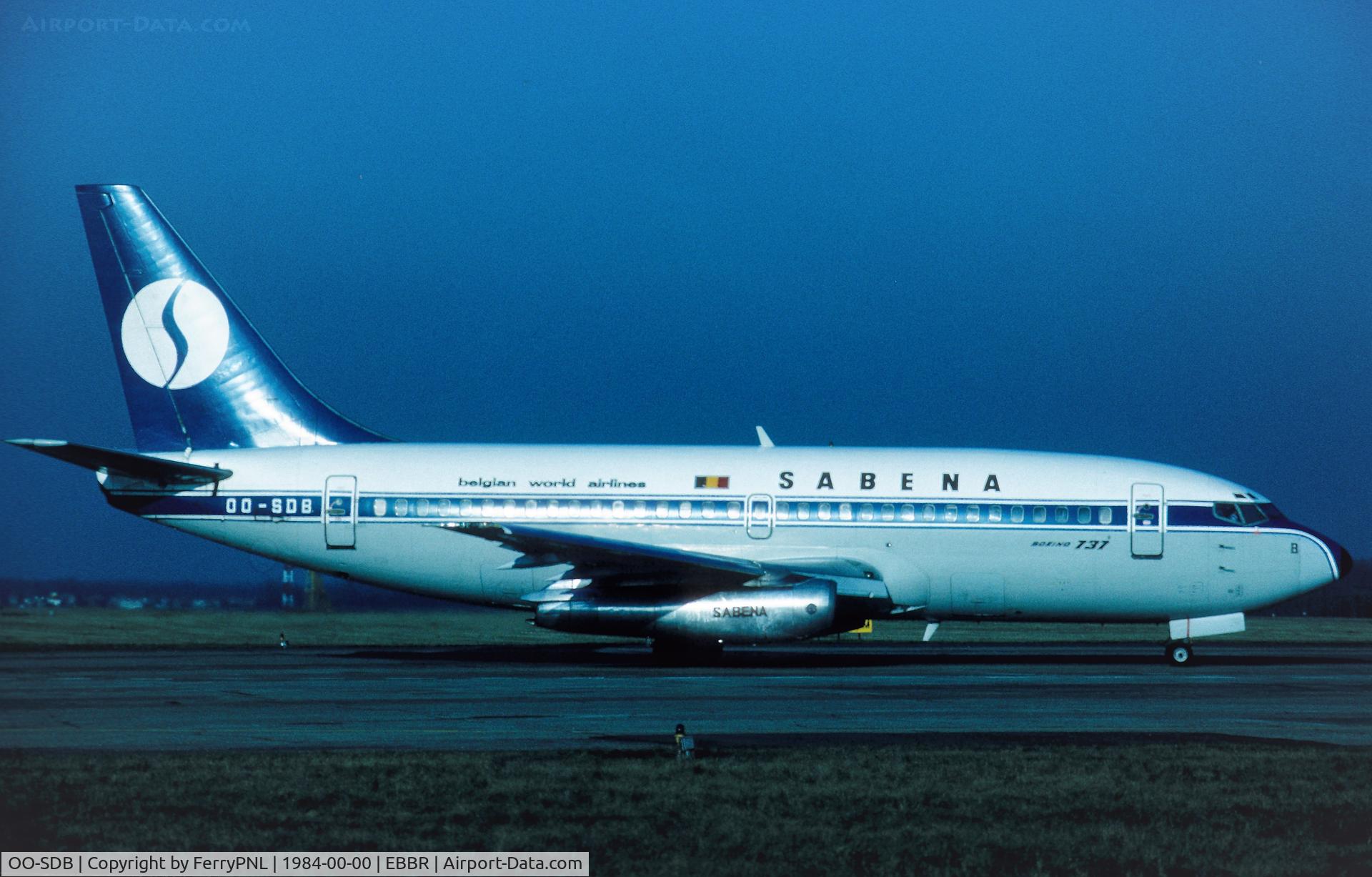 OO-SDB, 1974 Boeing 737-229 C/N 20908, Sabena B732 lining-up