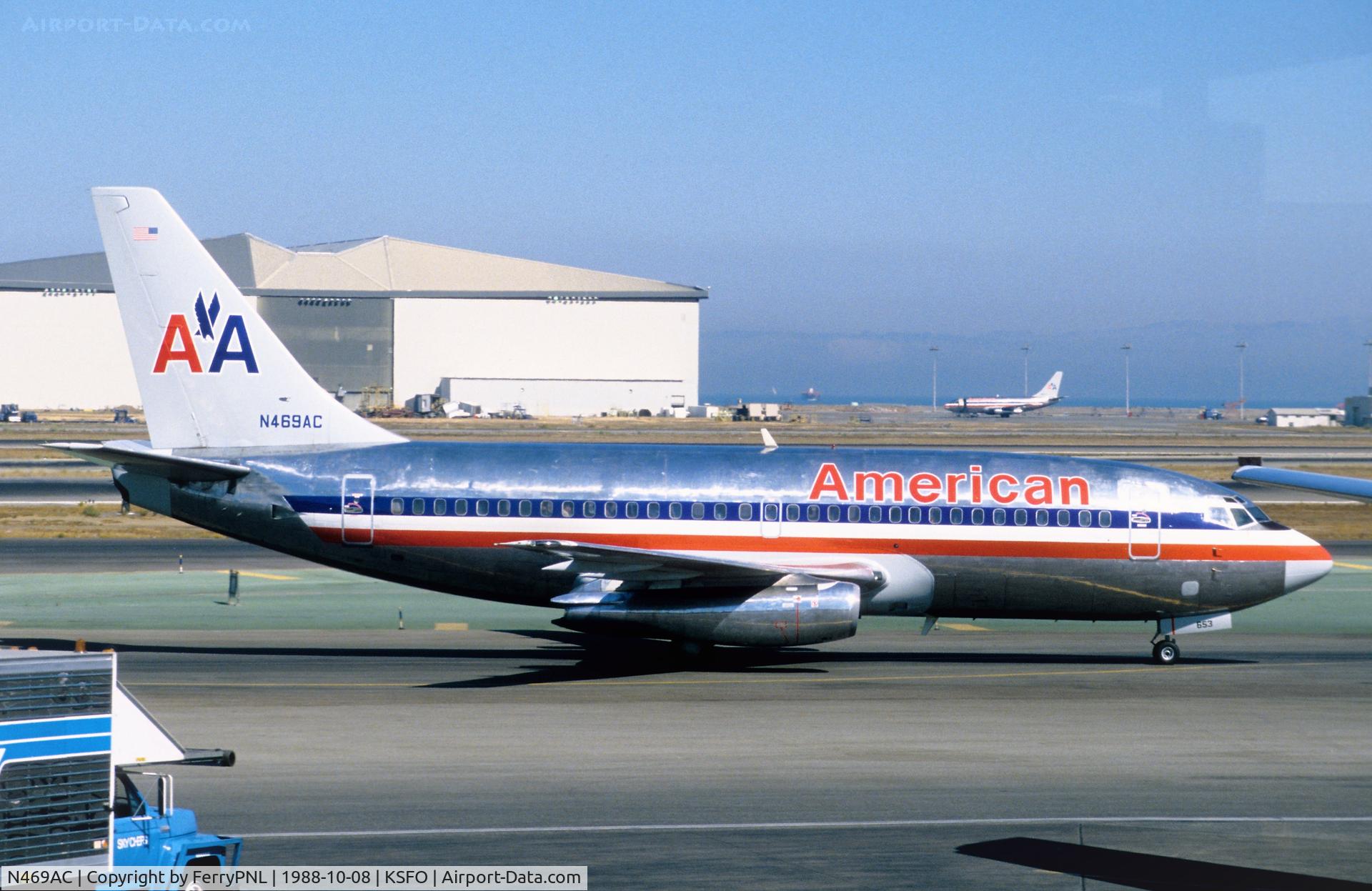 N469AC, 1971 Boeing 737-293 C/N 20335, American B732 in SFO