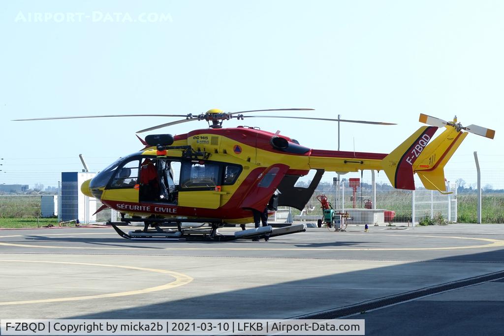 F-ZBQD, 2005 Eurocopter-Kawasaki EC-145 (BK-117C-2) C/N 9060, Parked