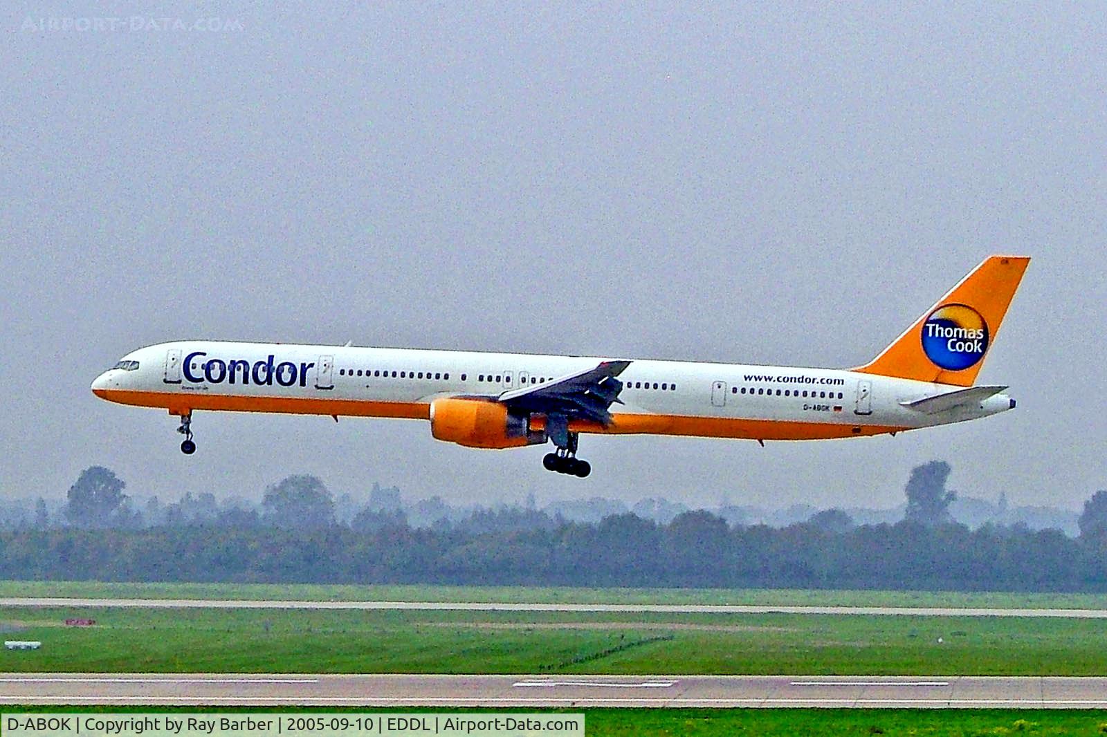 D-ABOK, 2000 Boeing 757-330 C/N 29020, D-ABOK   Boeing 757-330 [29020] (Condor) Dusseldorf Int'l~D 10/09/2005