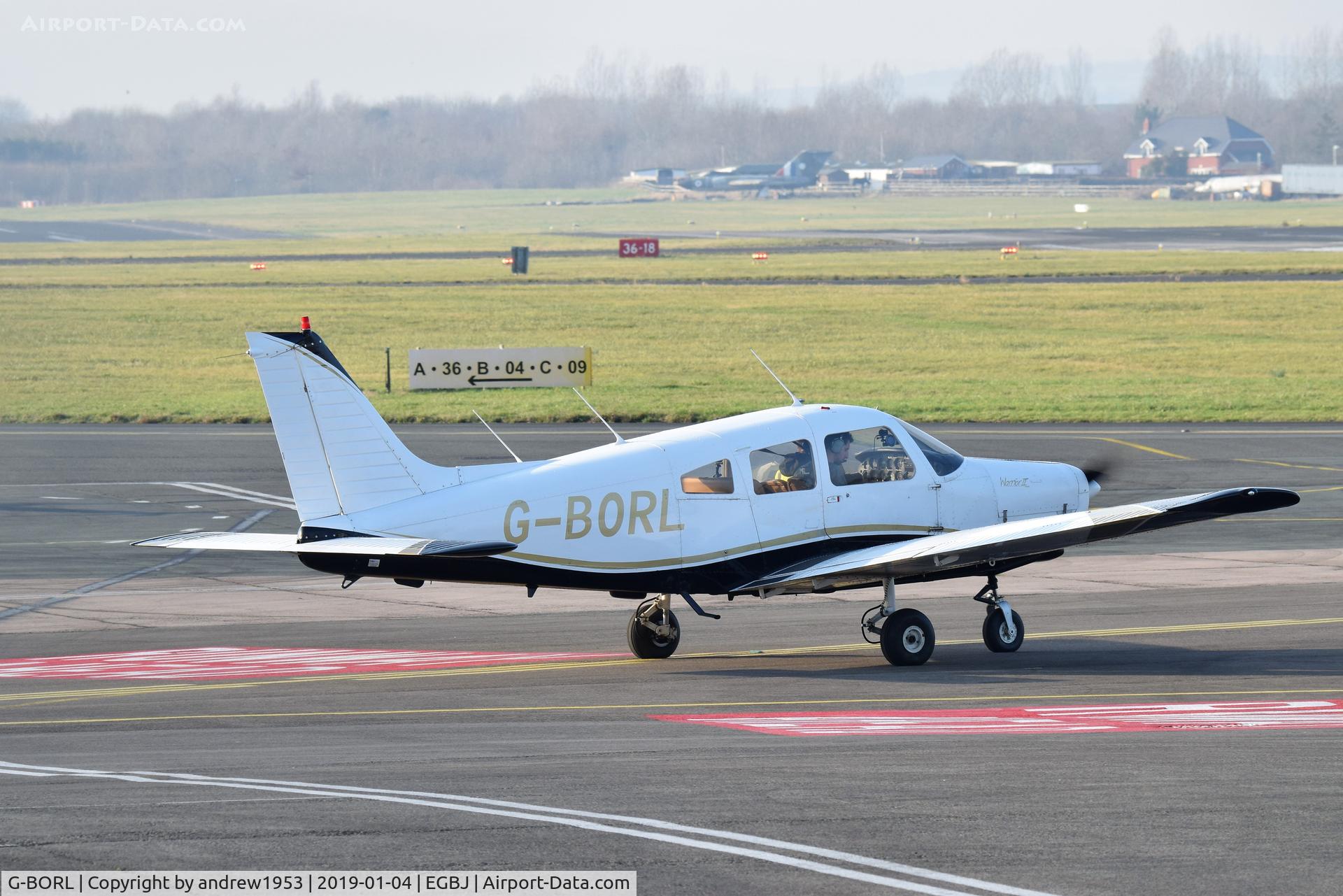 G-BORL, 1978 Piper PA-28-161 Cherokee Warrior II C/N 28-7816256, G-BORL at Gloucestershire Airport.