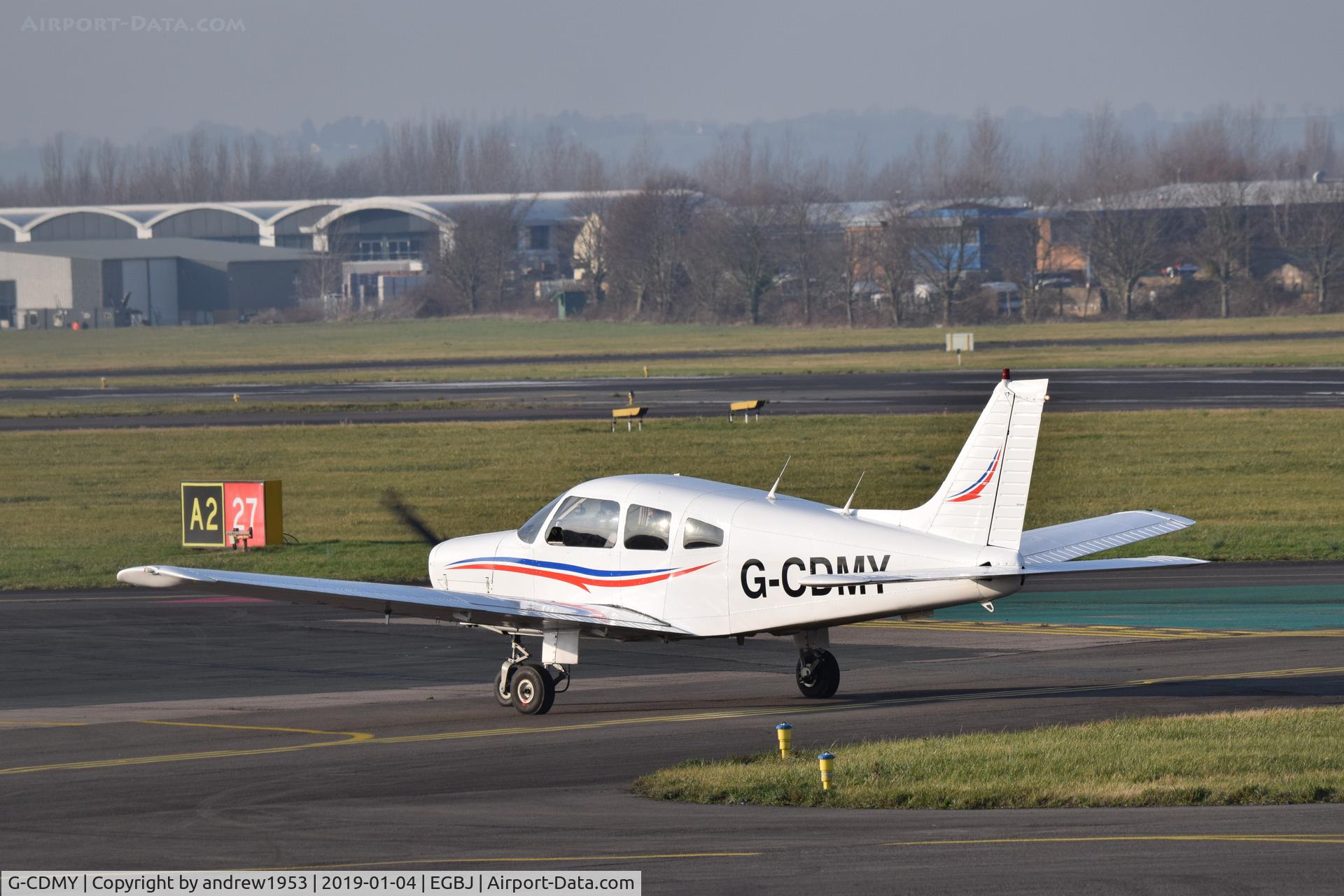G-CDMY, 1979 Piper PA-28-161 Cherokee Warrior II C/N 28-7916007, G-CDMY at Gloucestershire Airport.