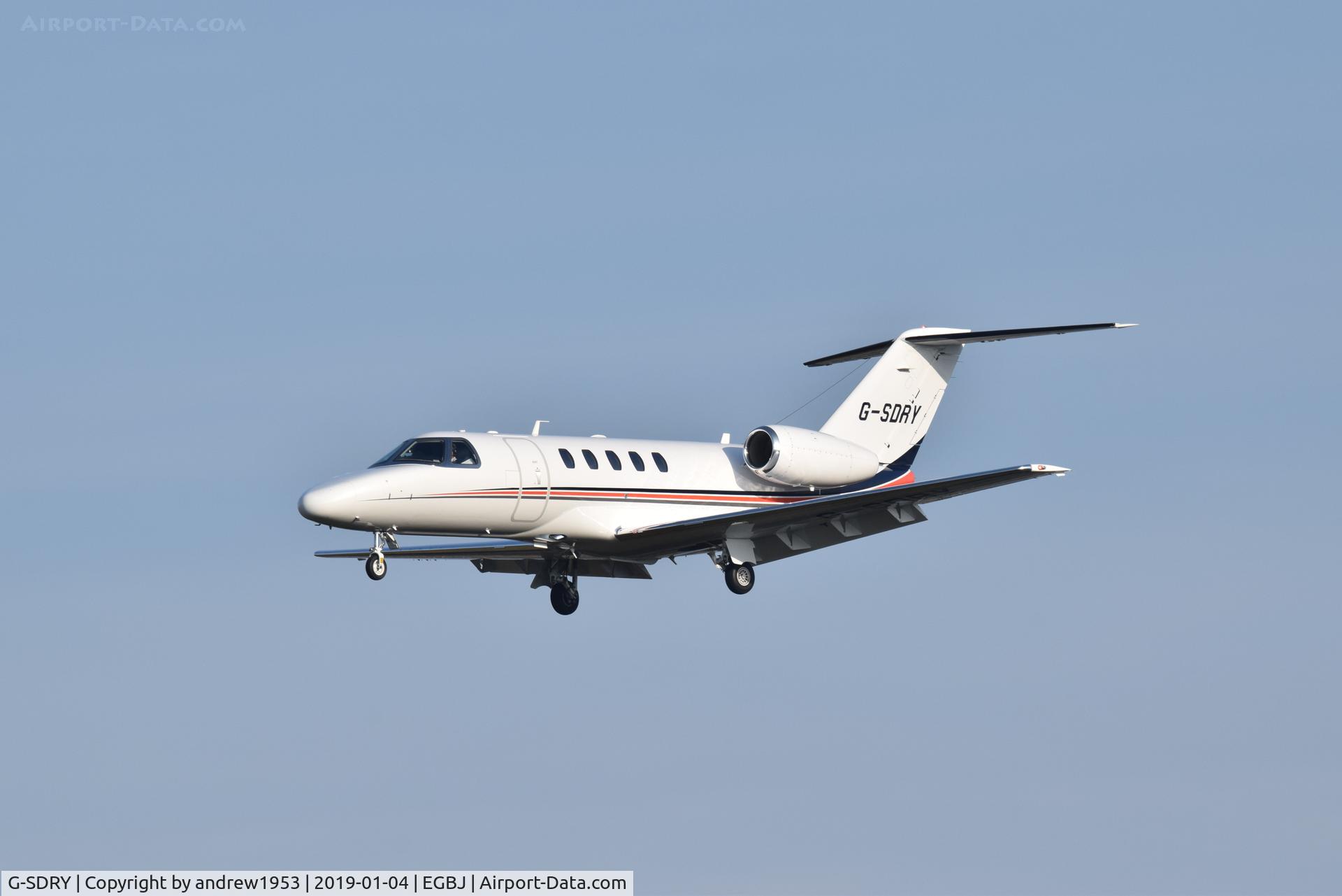 G-SDRY, 2013 Cessna 525C CitationJet CJ4 C/N 525C-0134, G-SDRY at Gloucestershire Airport.