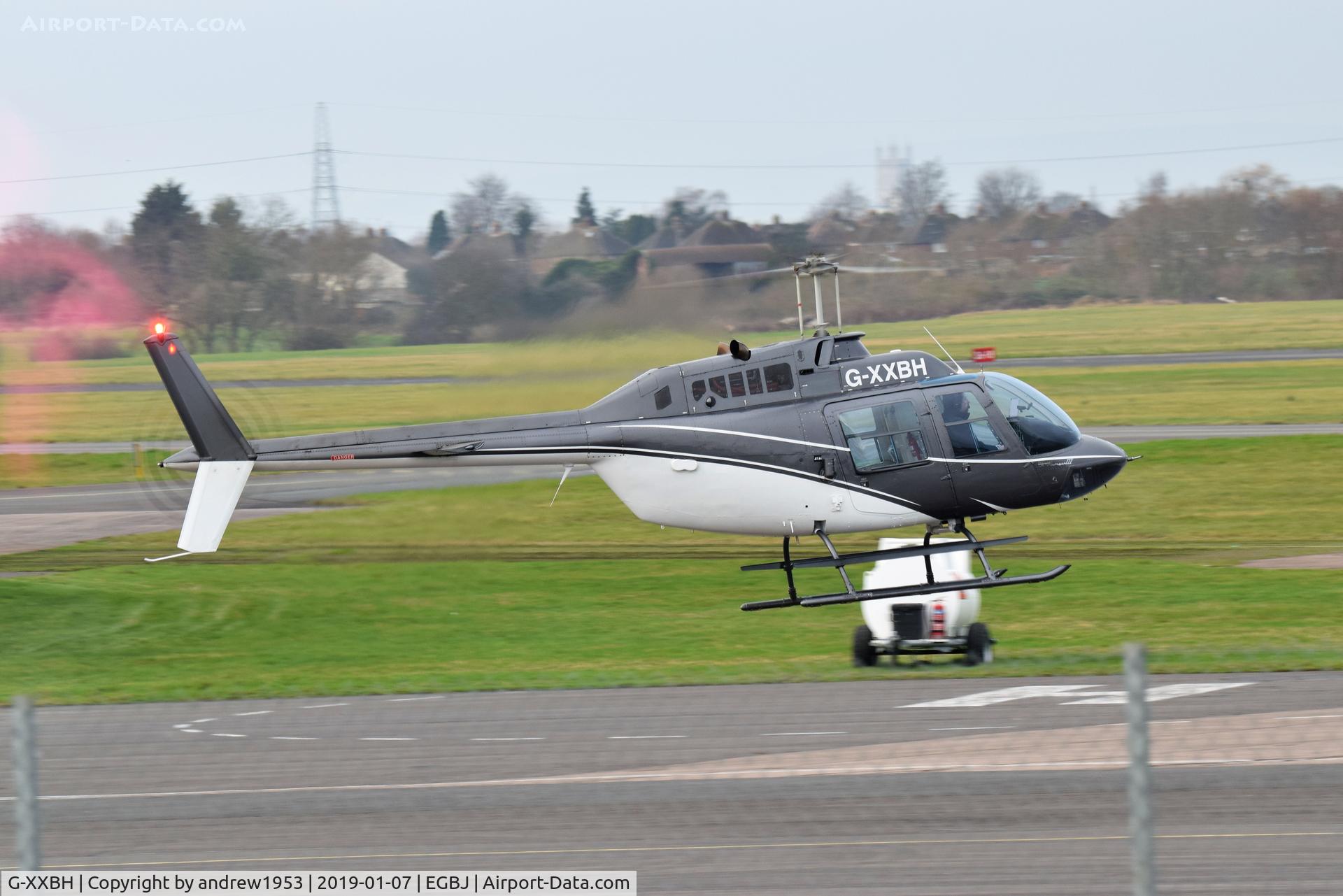 G-XXBH, 1980 Agusta AB-206B-3 JetRanger III C/N 8596, G-XXBH at Gloucestershire Airport.