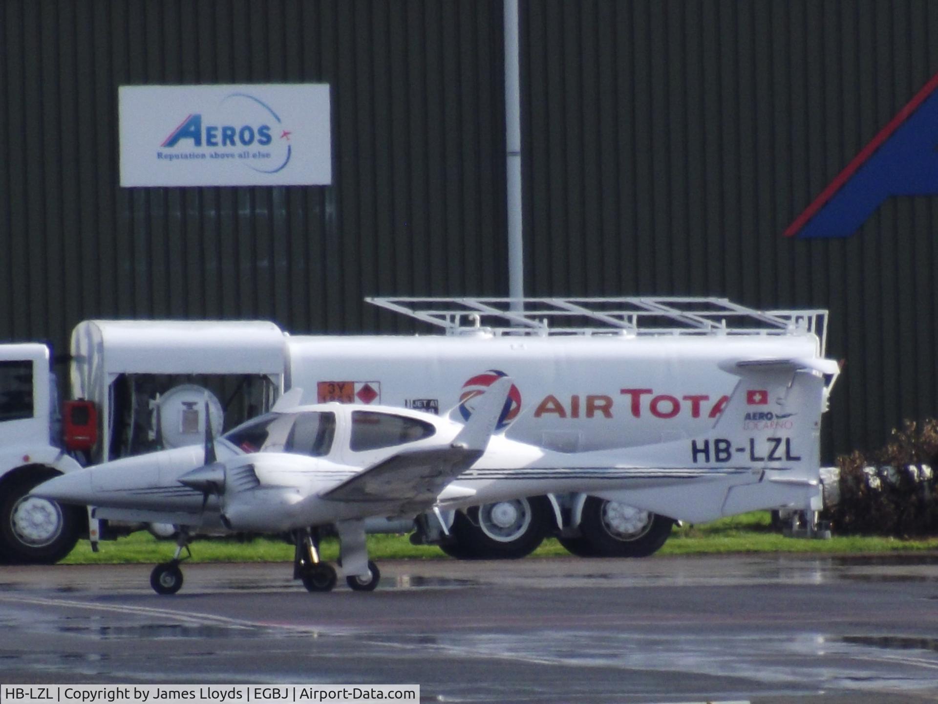 HB-LZL, 2005 Diamond DA-42 Twin Star C/N 42.044, At Gloucestershire Airport.