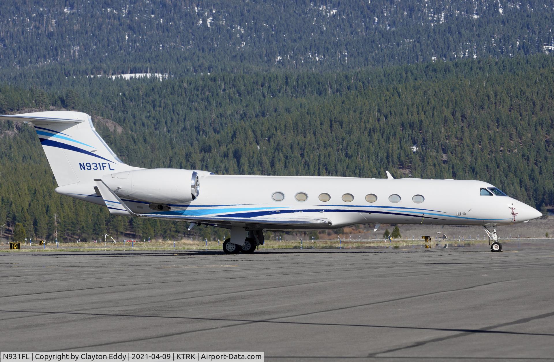 N931FL, 2015 Gulfstream Aerospace GV-SP (G550) C/N 5515, Truckee airport in California 2021.