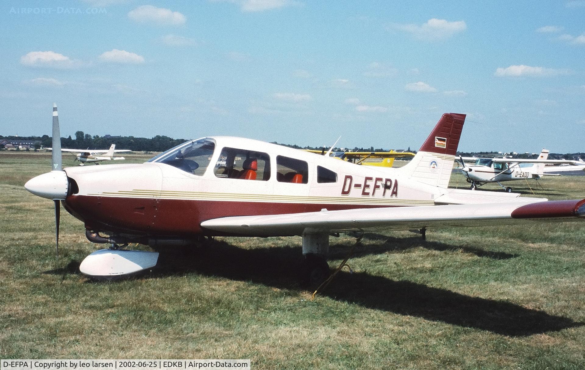 D-EFPA, 1978 Piper PA-28-181 C/N 28-90077, Bonn/Hangelar 25.6.2002