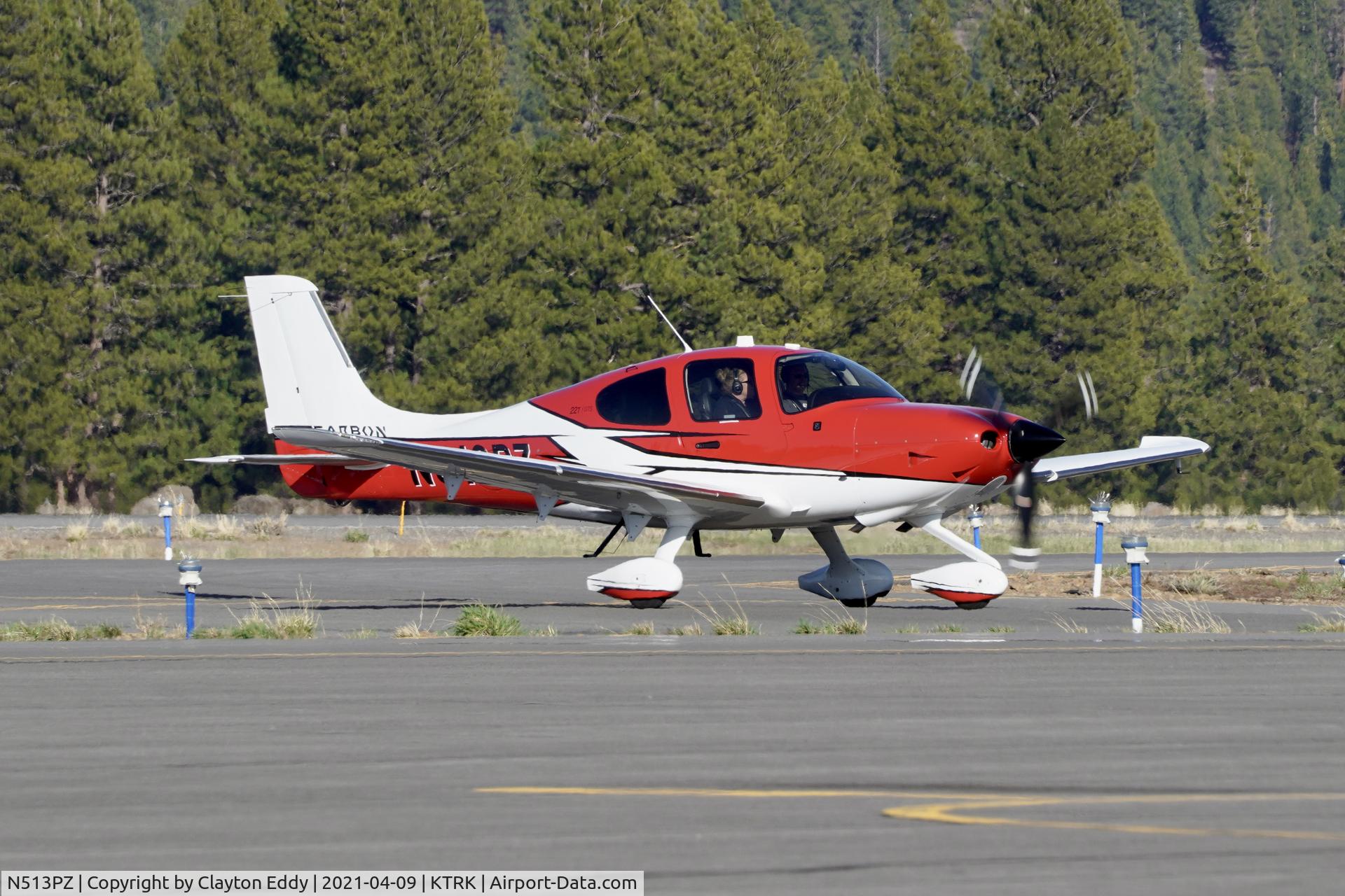 N513PZ, 2019 Cirrus SR22T C/N 1978, Truckee airport in California 2021.
