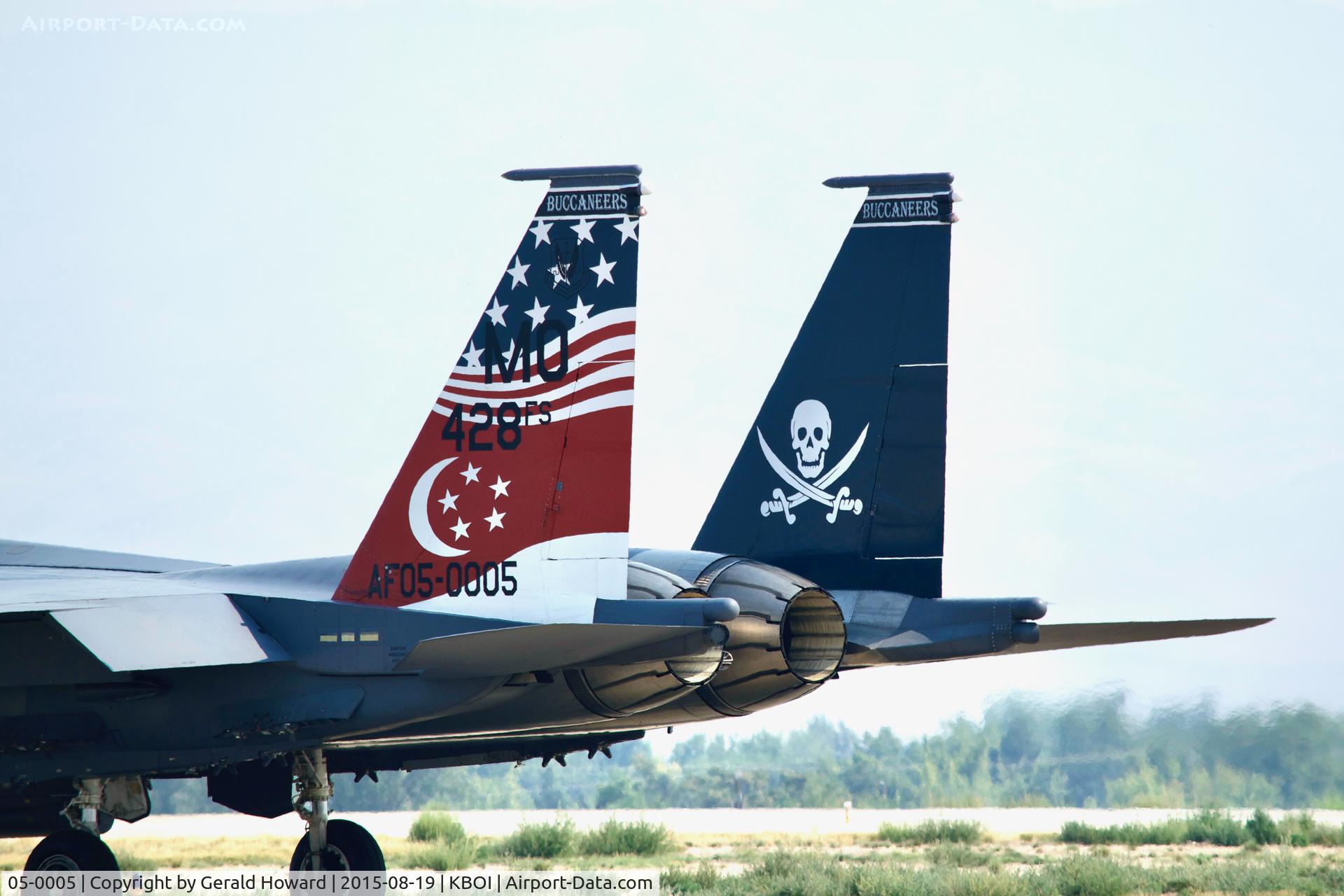 05-0005, 2005 Boeing F-15SG Strike Eagle C/N SG5, Taxiing on Bravo.
