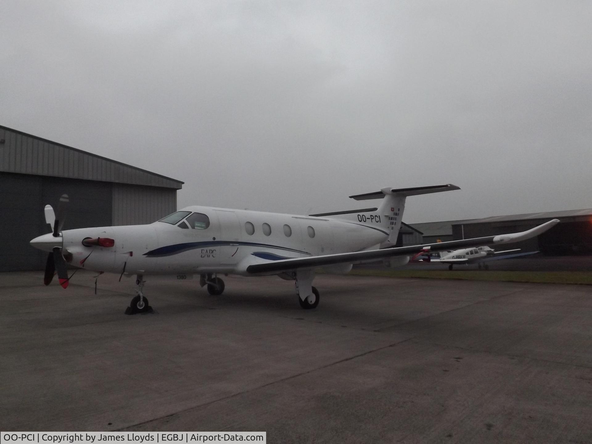 OO-PCI, 2012 Pilatus PC-12/47E C/N 1380, At Gloucestershire Airport.